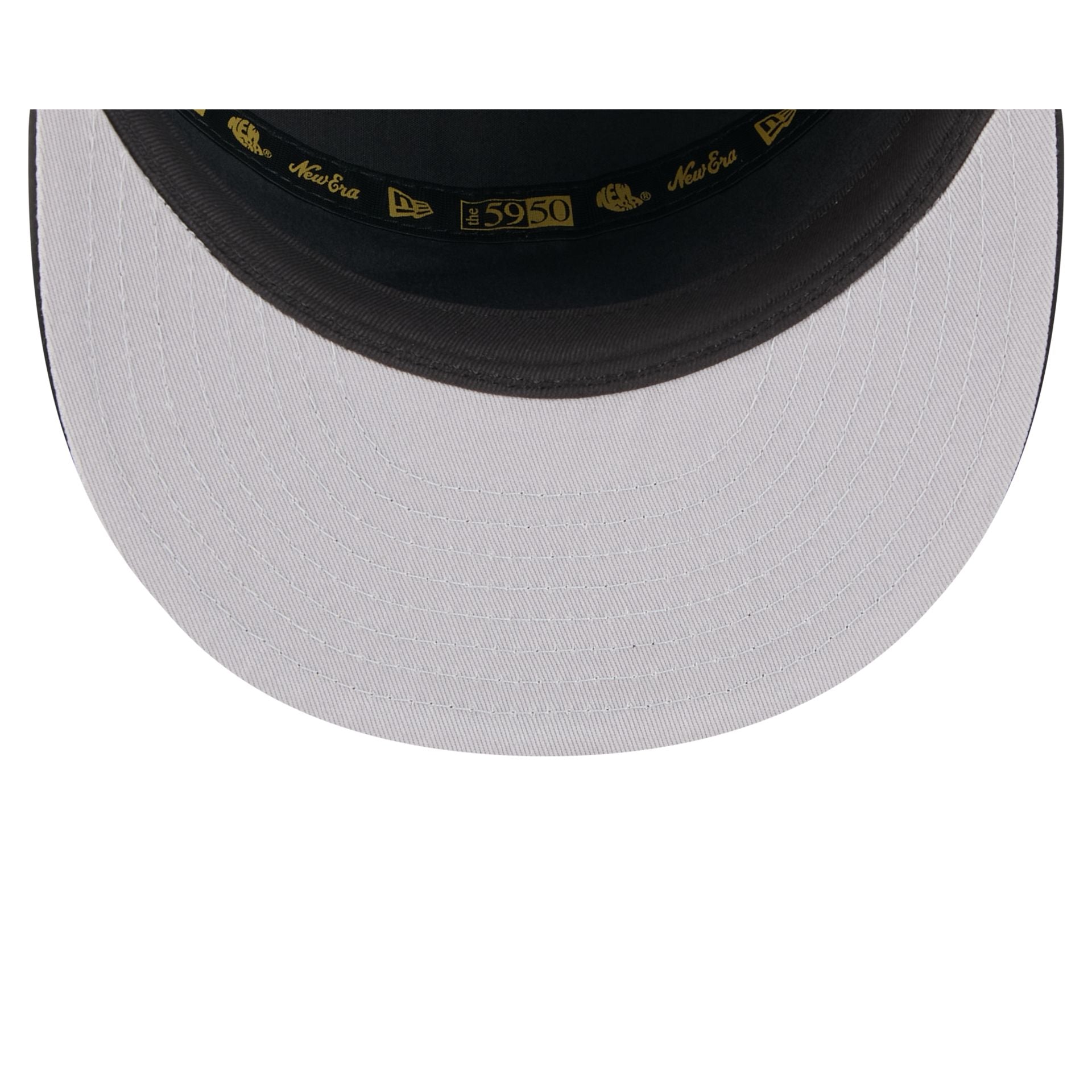 Las Vegas Raiders Black Poly Rope Split Panel 59FIFTY Fitted Hat