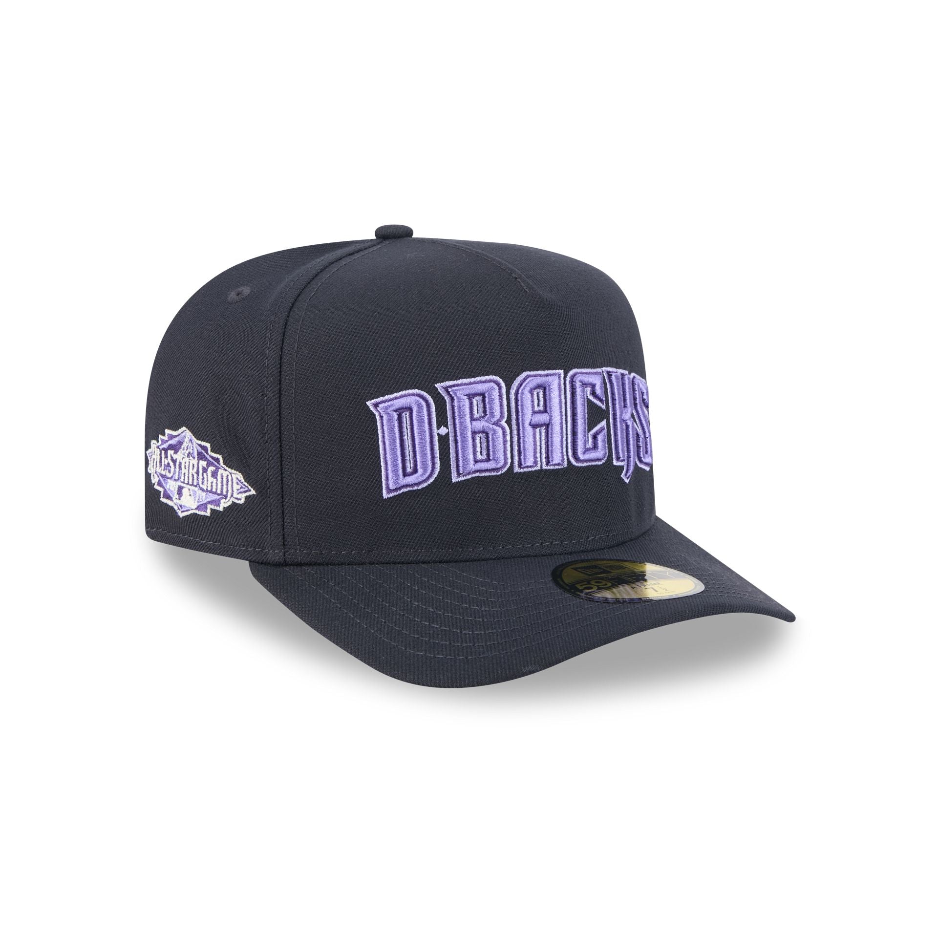 Arizona Diamondbacks Navy Lavender 59FIFTY A-Frame Fitted Hat