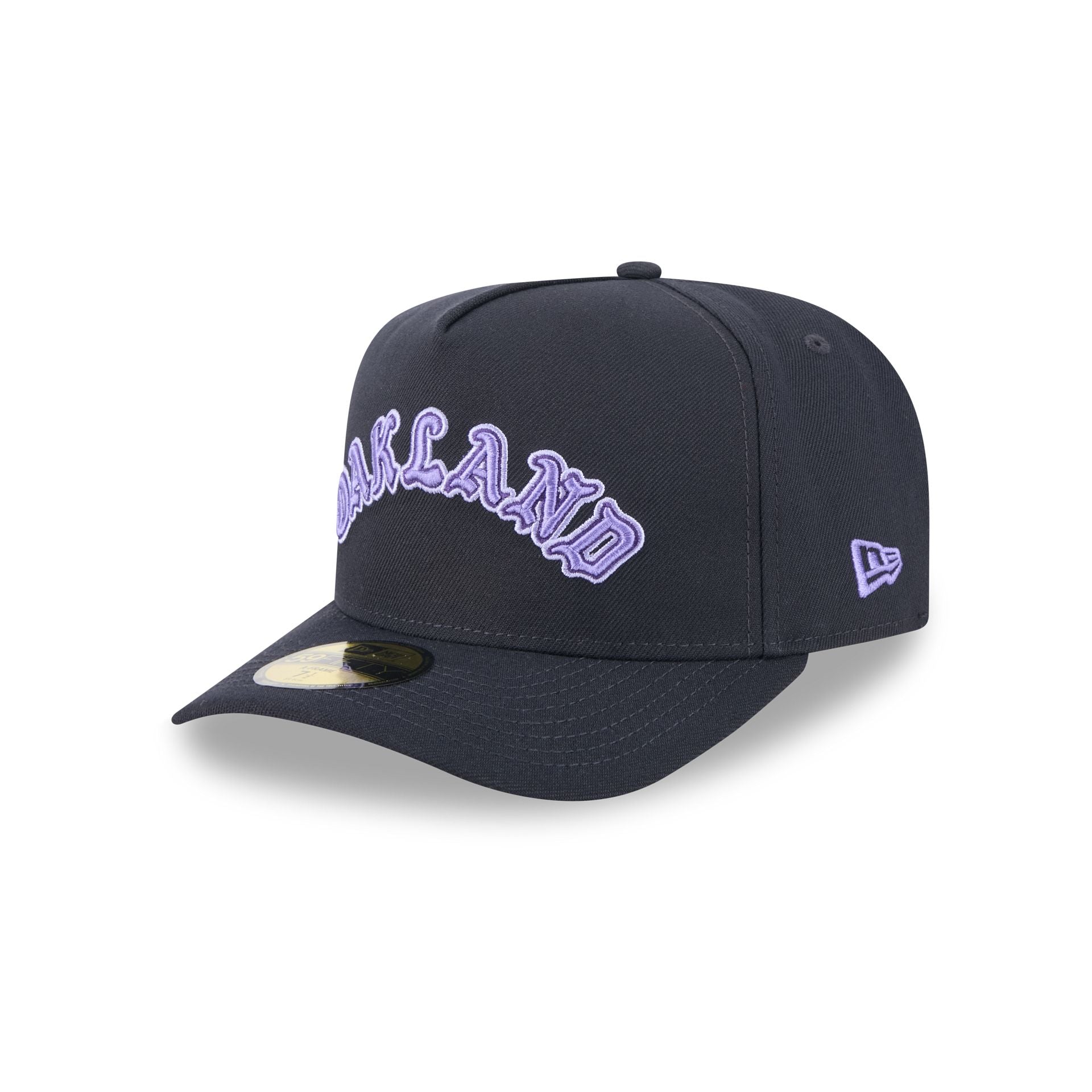 Athletics Navy Lavender 59FIFTY A-Frame Fitted Hat
