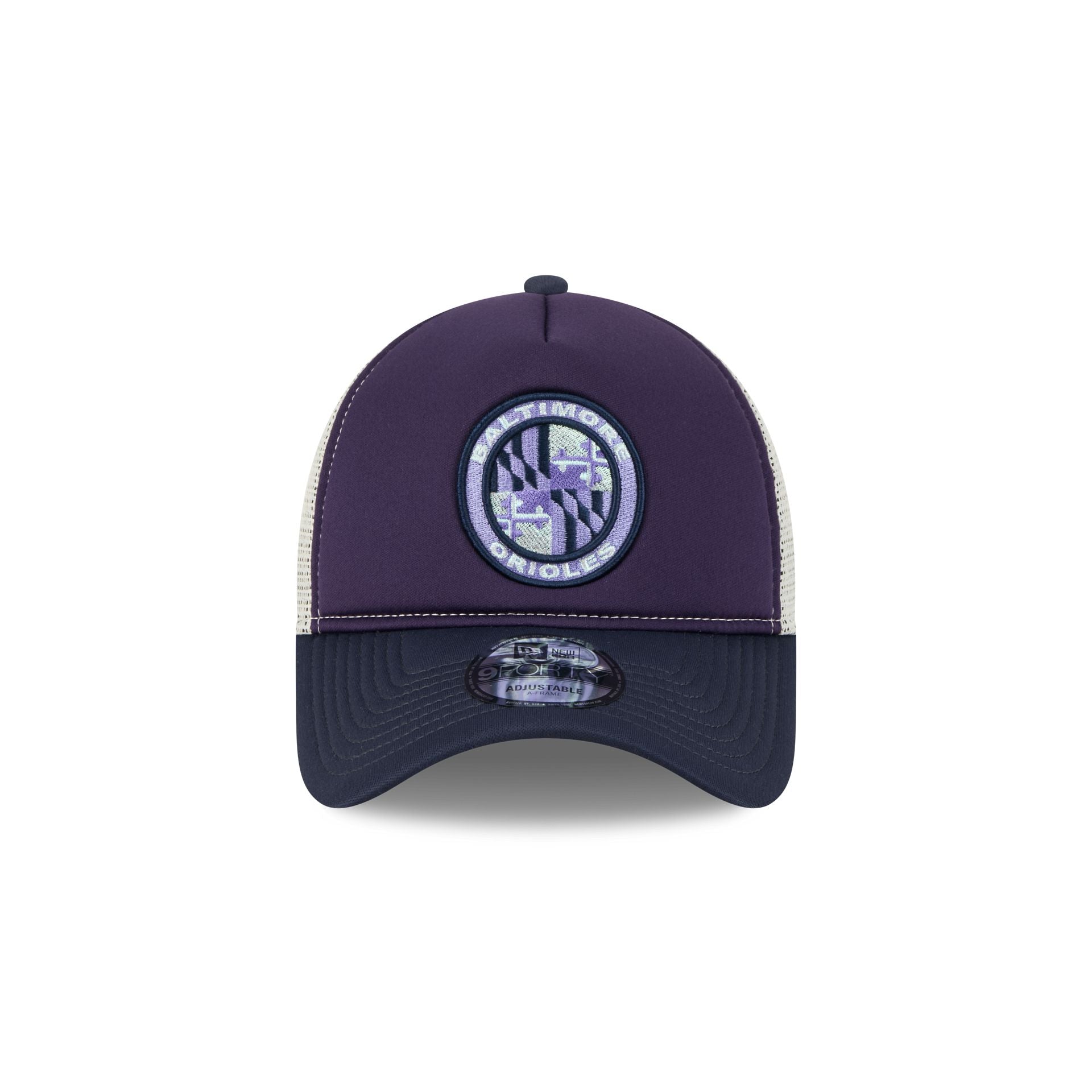 Baltimore Orioles Navy Purple 9FORTY A-Frame Trucker Hat