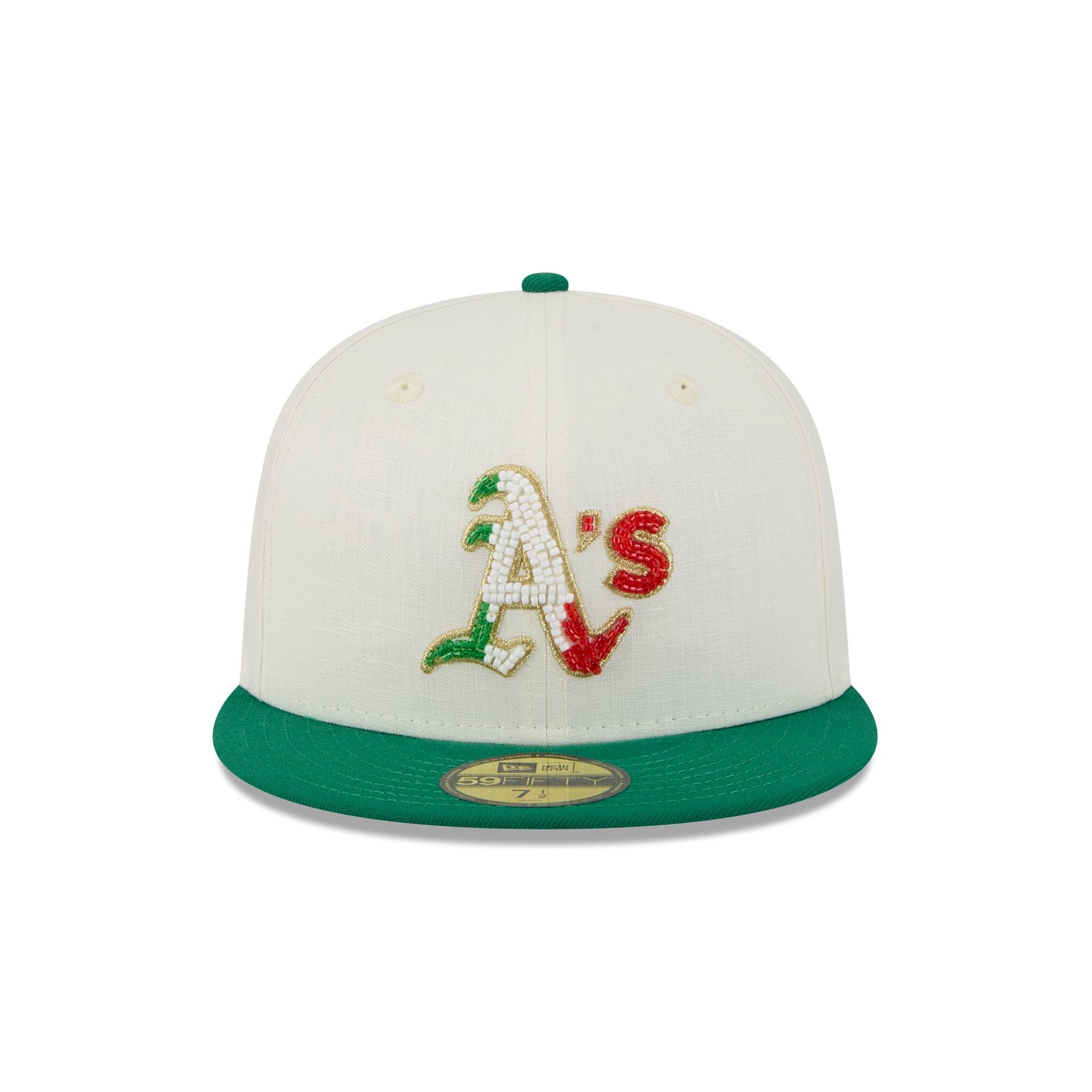 Athletics Beaded Linen 59FIFTY Fitted Hat