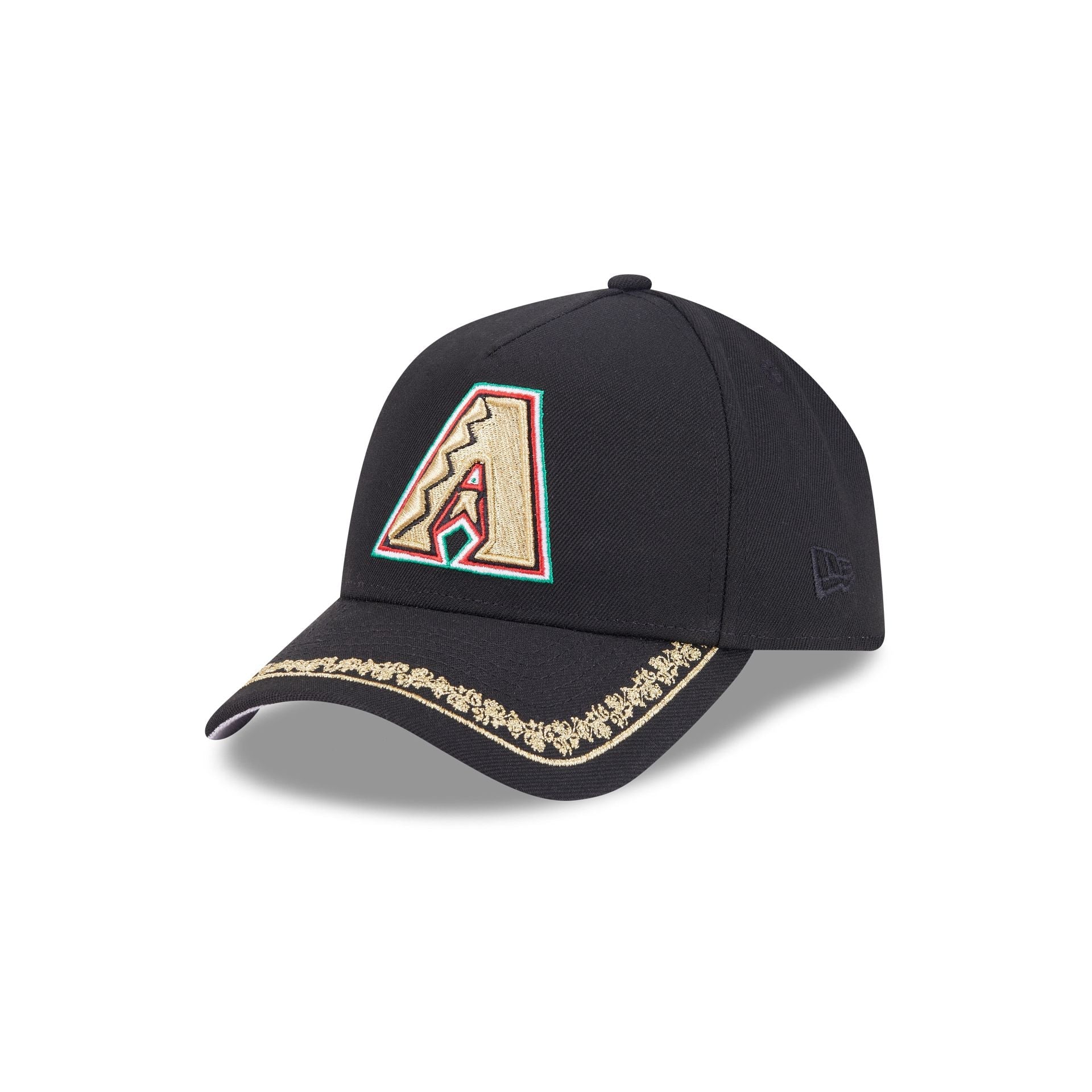 Arizona Diamondbacks Ornate Visor 9FORTY A-Frame Snapback Hat