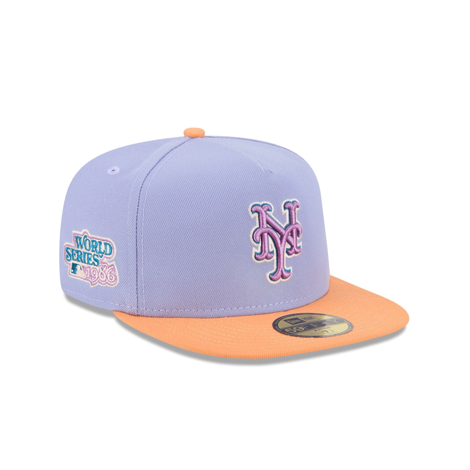 New York Mets Lavender 59FIFTY A-Frame Fitted Hat