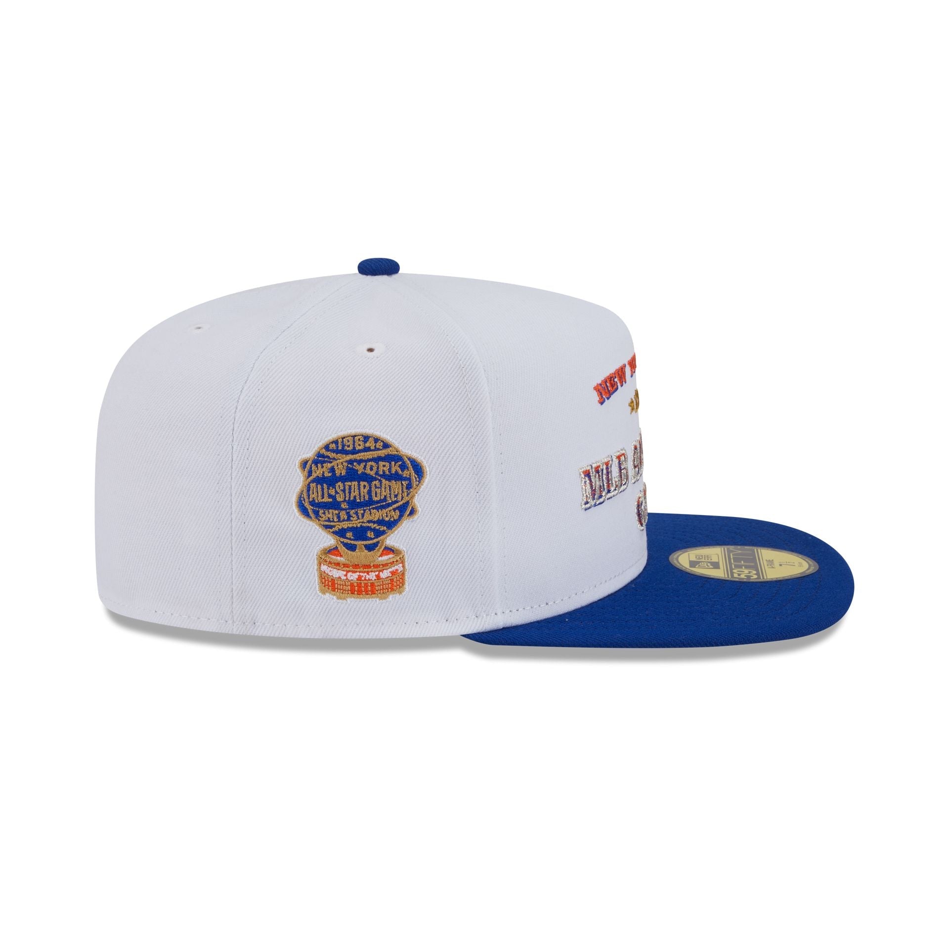 New York Mets Summer Derby White 59FIFTY A-Frame Fitted Hat