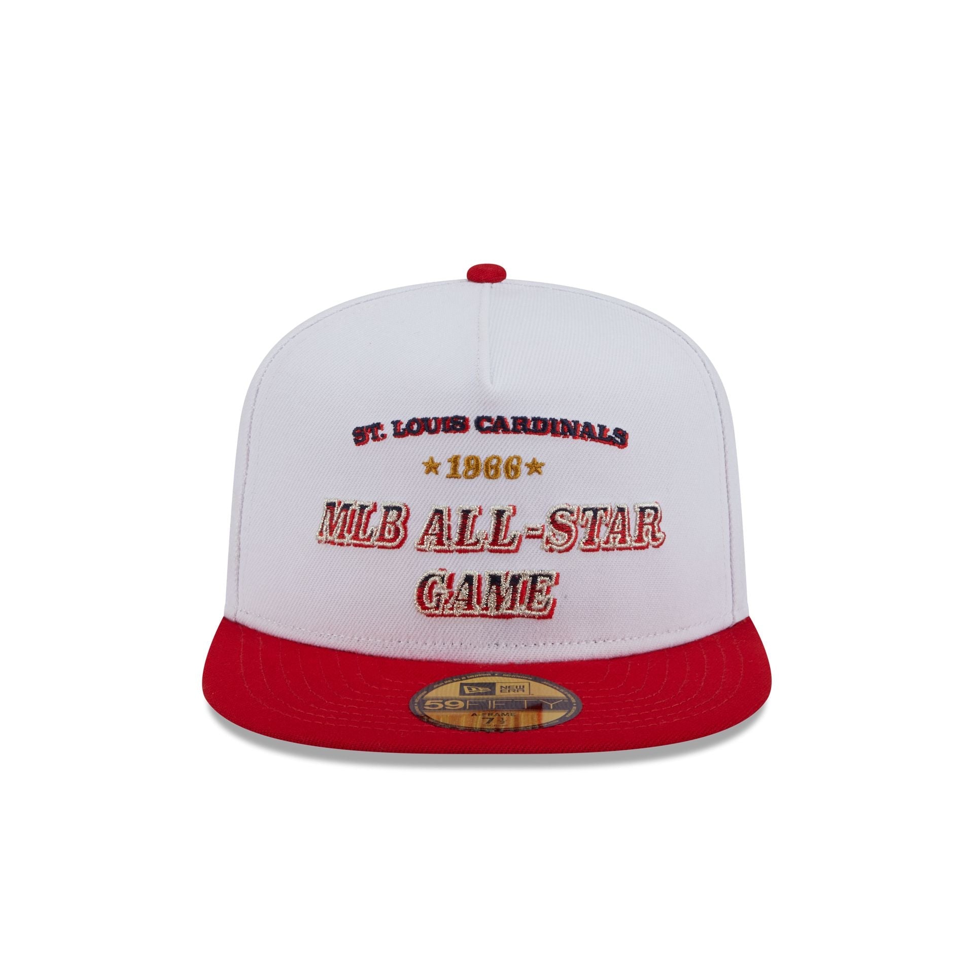 St. Louis Cardinals Summer Derby White 59FIFTY A-Frame Fitted Hat
