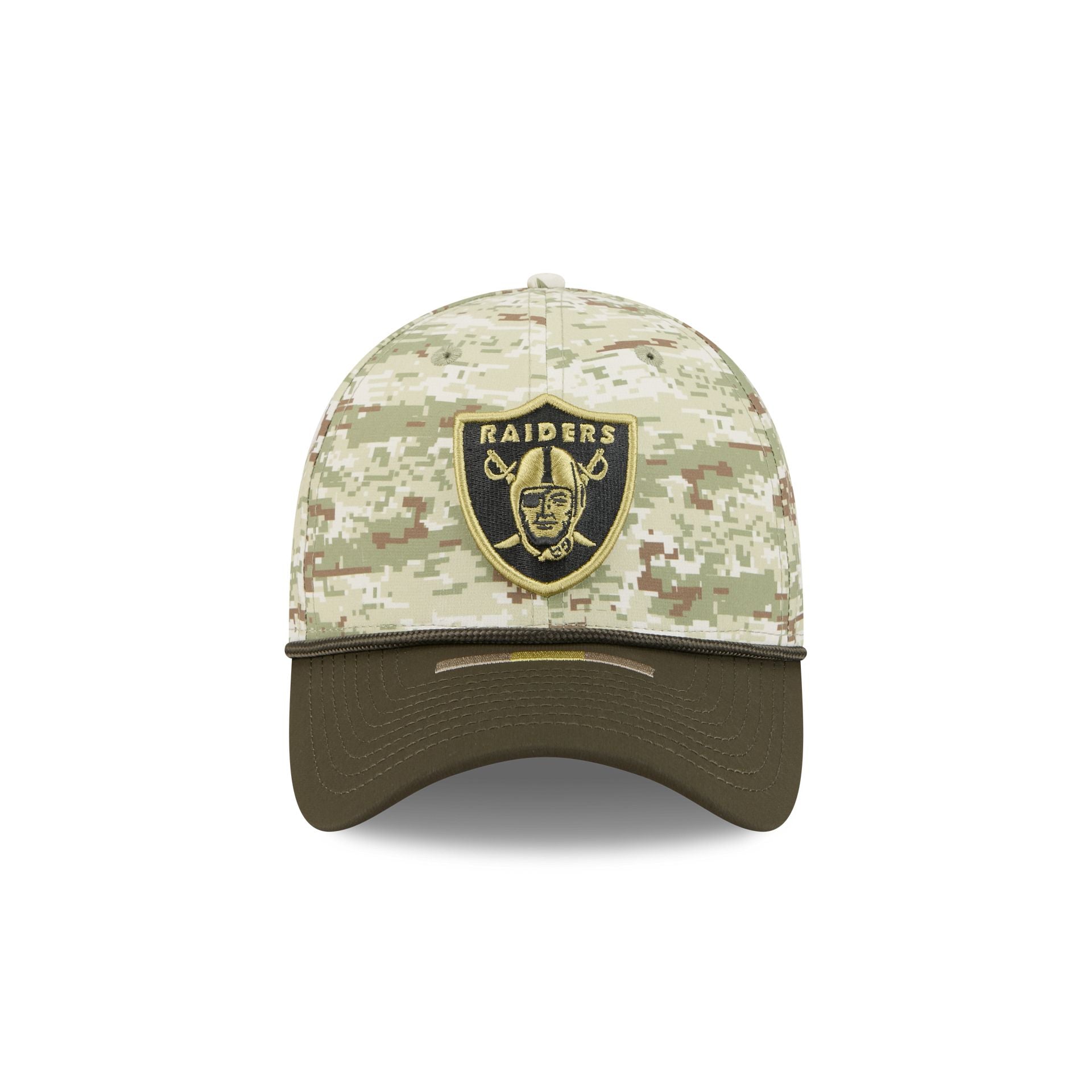Las Vegas Raiders 2025 Salute to Service Digi Camo 39THIRTY Stretch Fit Hat