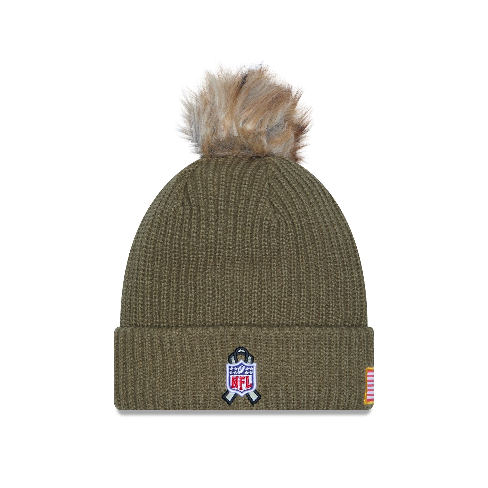 Buffalo Bills 2025 Salute to Service Women's Pom Knit Hat