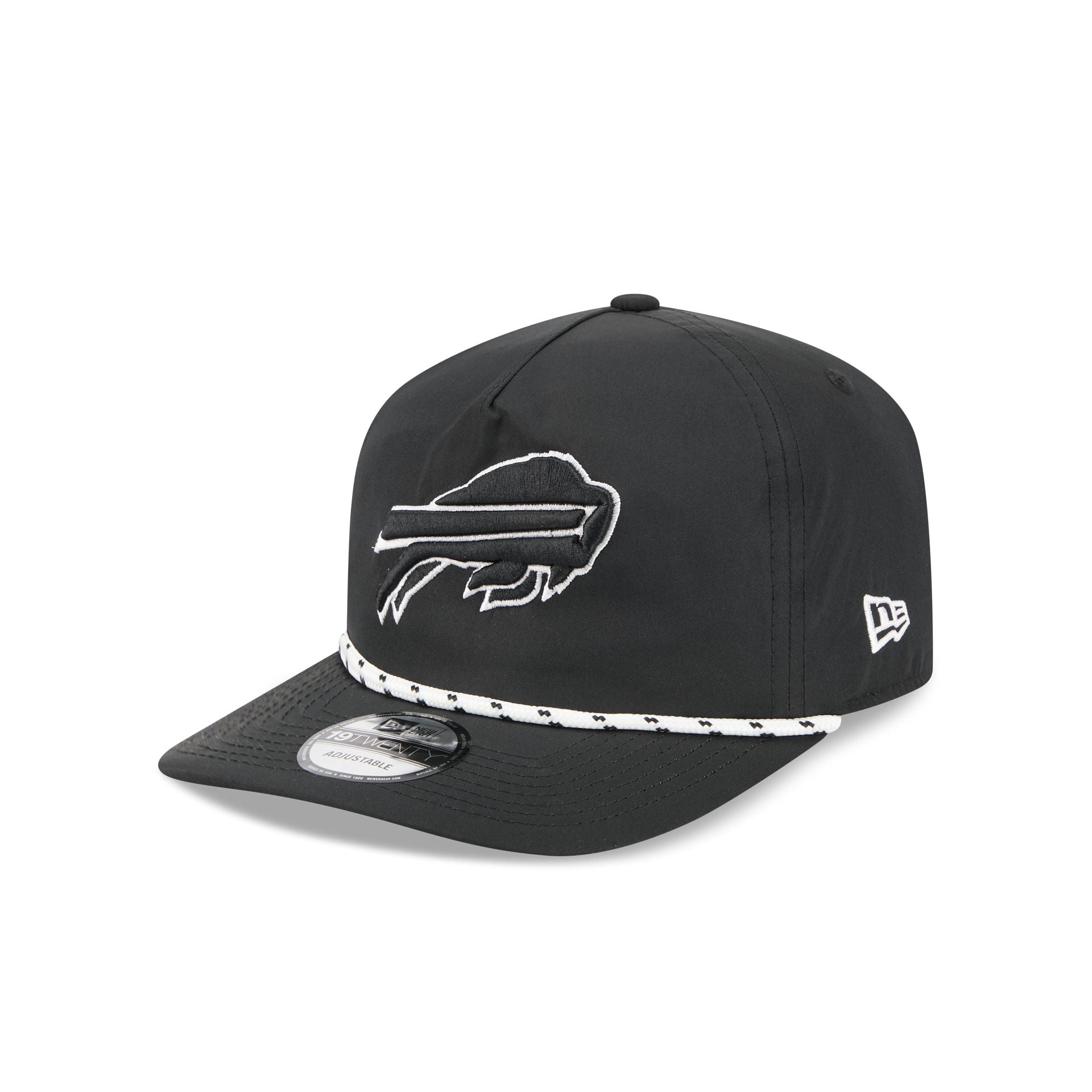 Buffalo Bills Black and White Rope 19TWENTY Snapback Hat