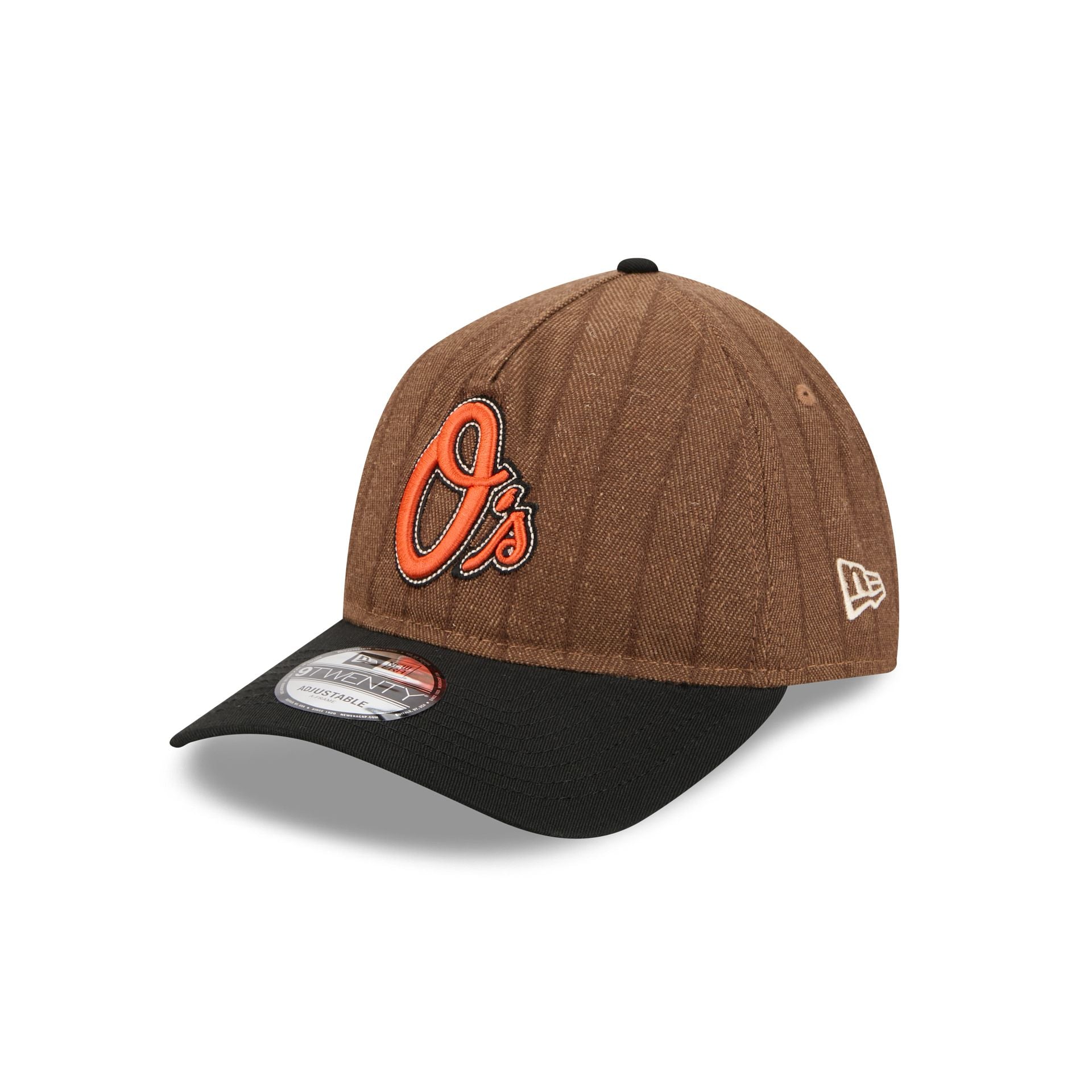 Baltimore Orioles Three Looms Wool Pinstripe 9TWENTY A-Frame Adjustable Hat