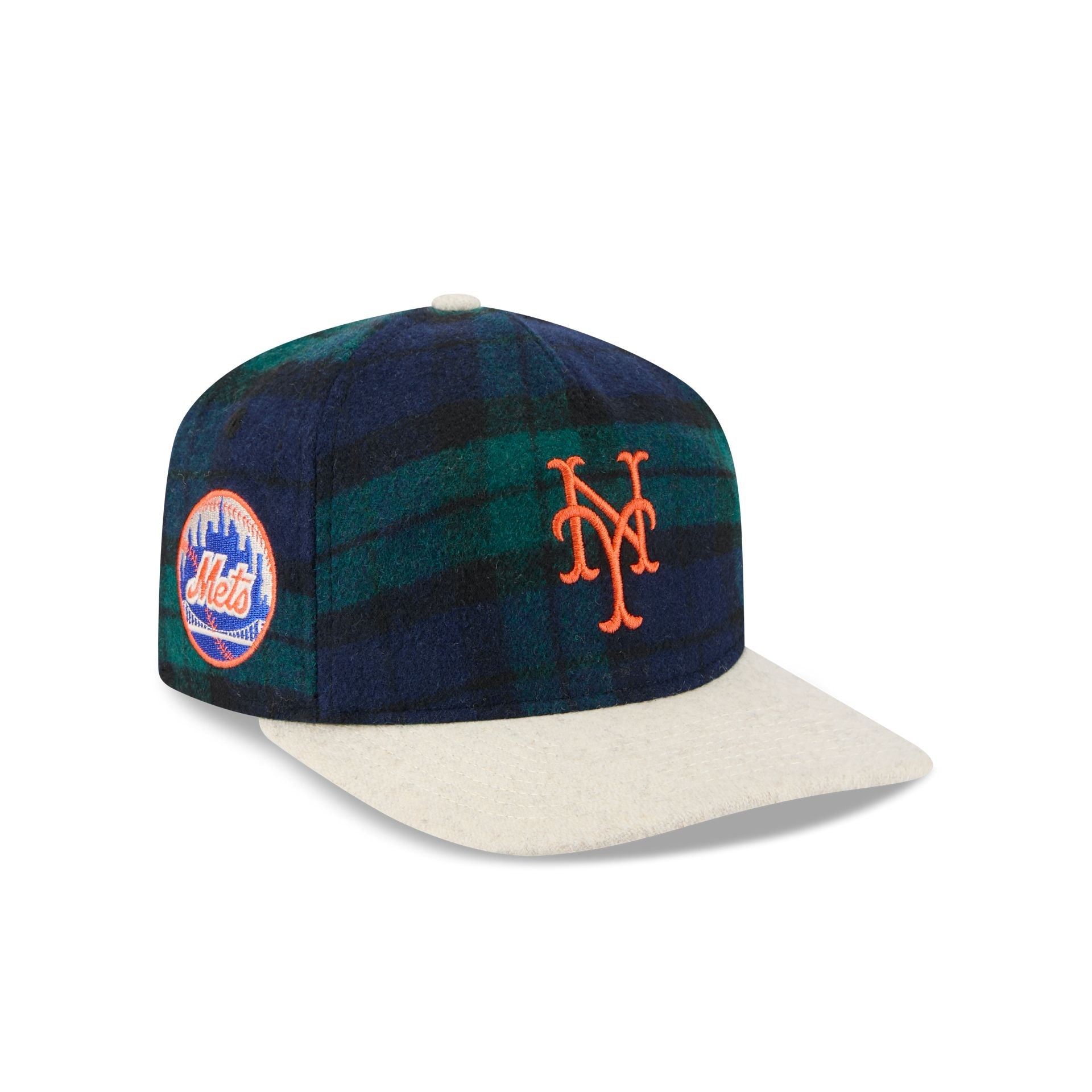 New York Mets Plaid Letterman 19TWENTY Adjustable Hat