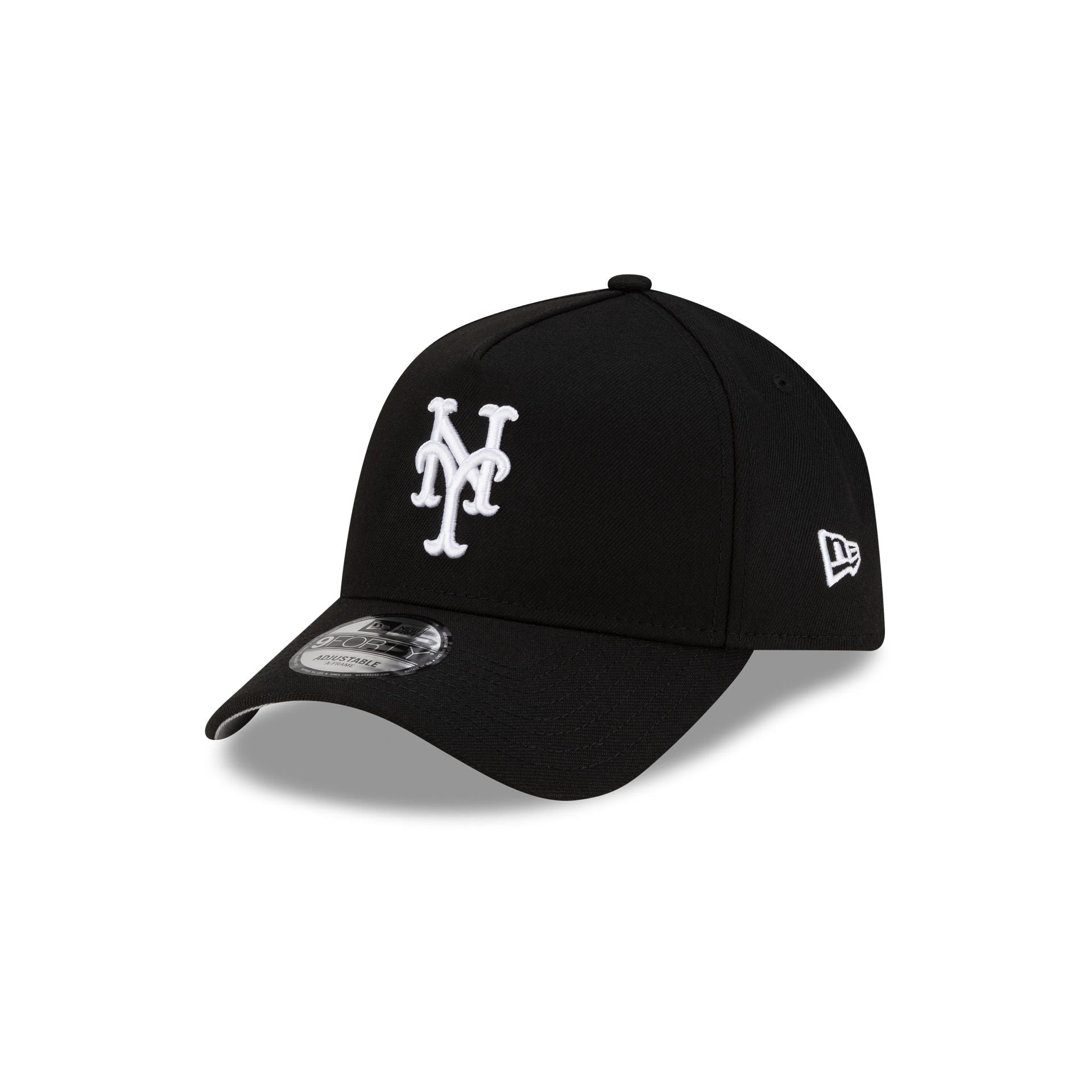 Meanwhile Back in Queens x New York Mets Black 9FORTY A-Frame Snapback Hat
