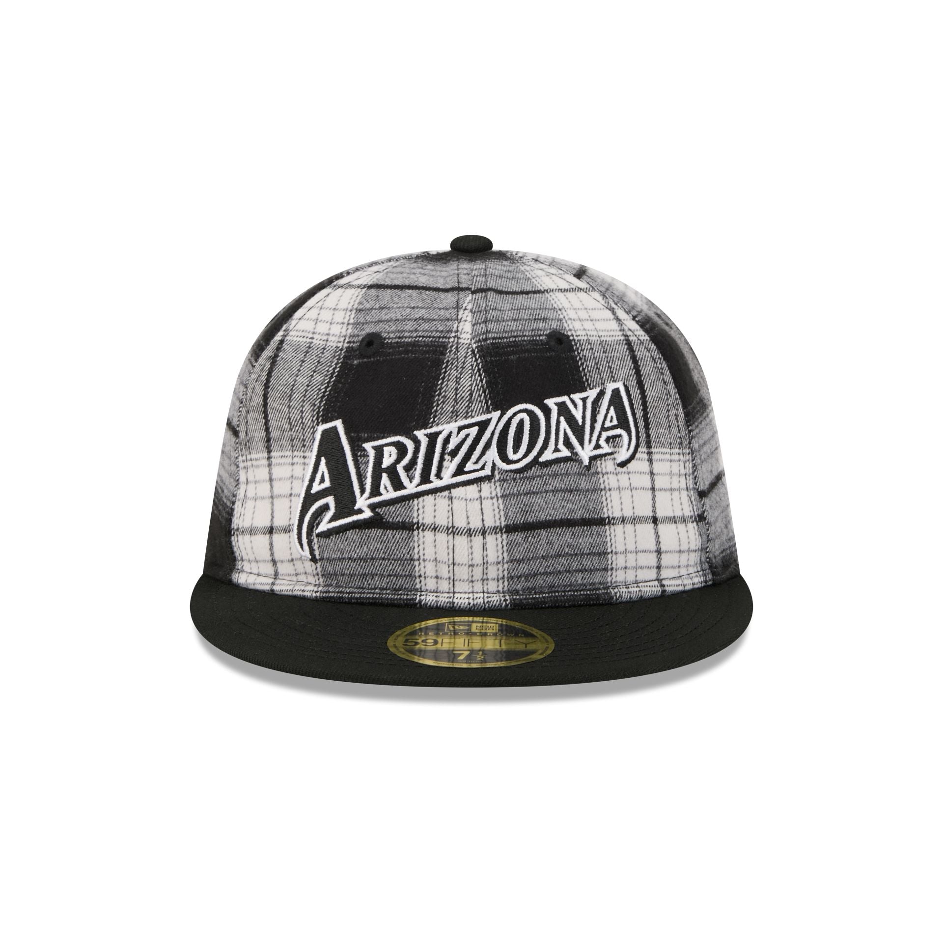 Arizona Diamondbacks Grunge Plaid Retro Crown 59FIFTY Fitted Hat