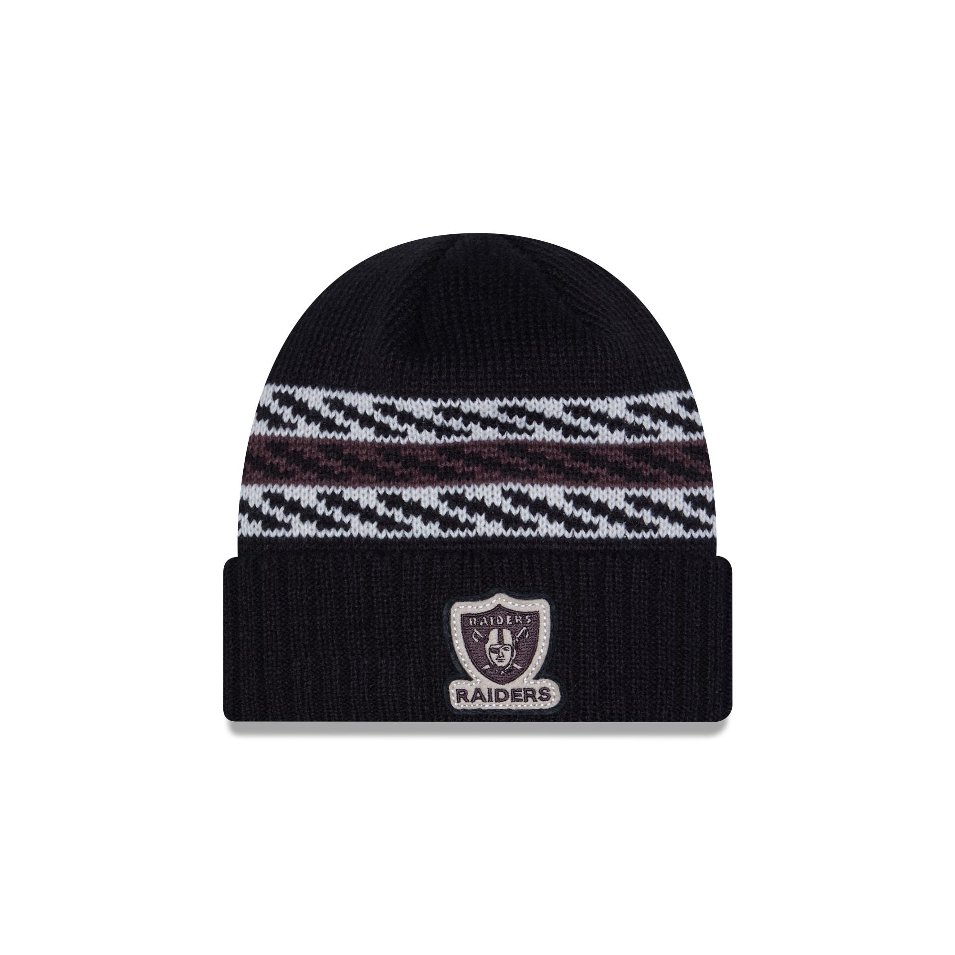 Las Vegas Raiders Quilted Cuff Knit Hat