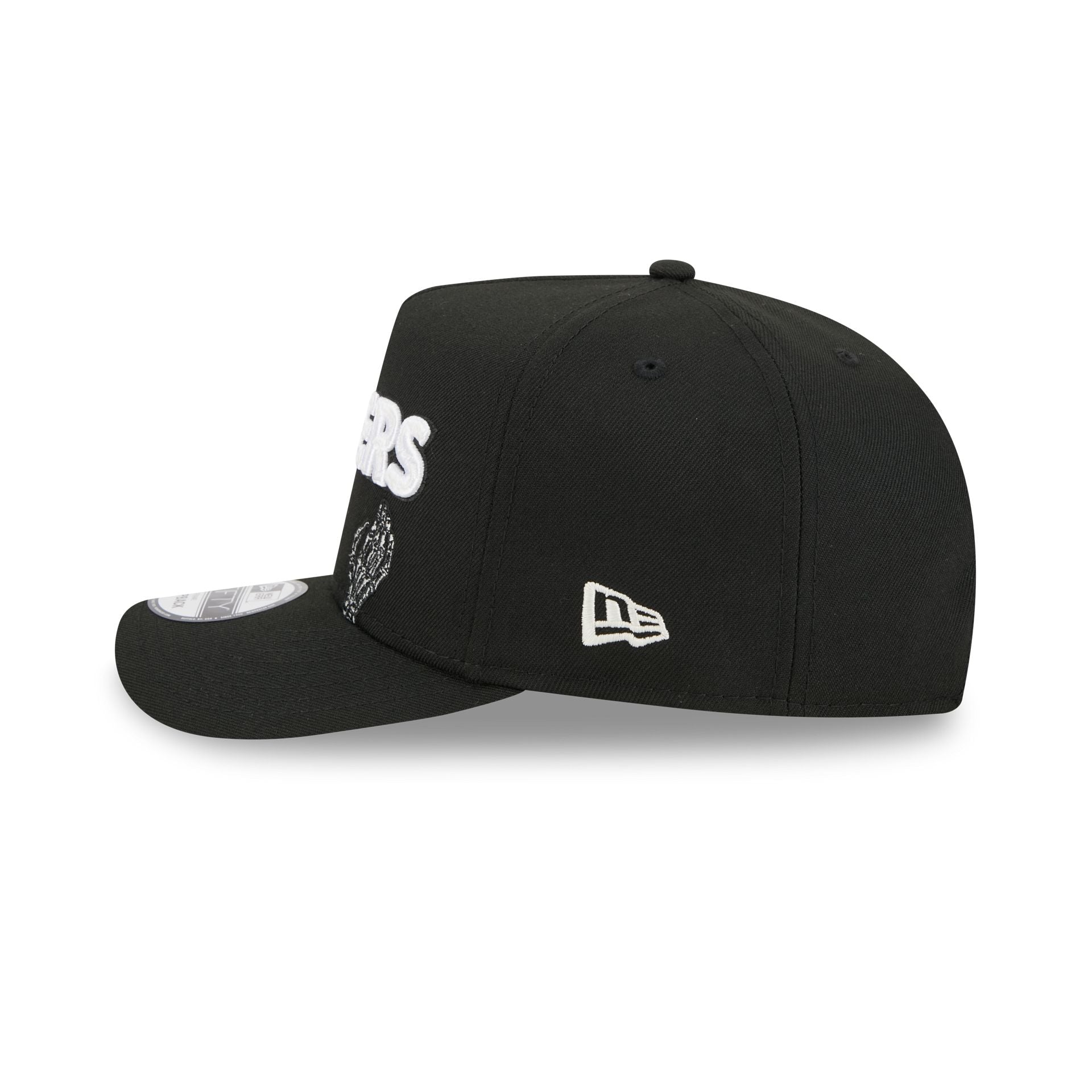 Las Vegas Raiders Skeletal Script 9FIFTY A-Frame Snapback Hat