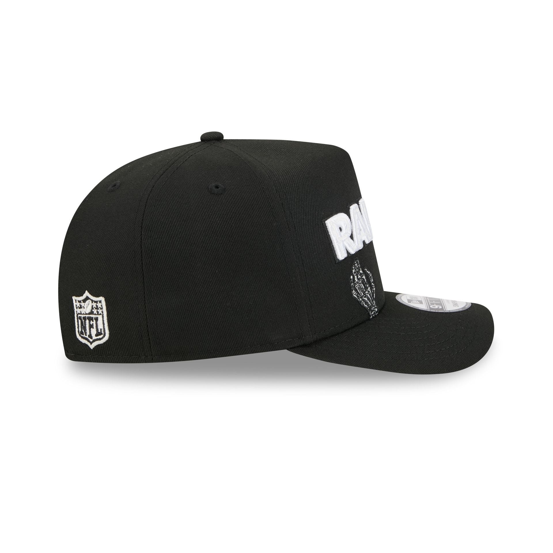 Las Vegas Raiders Skeletal Script 9FIFTY A-Frame Snapback Hat