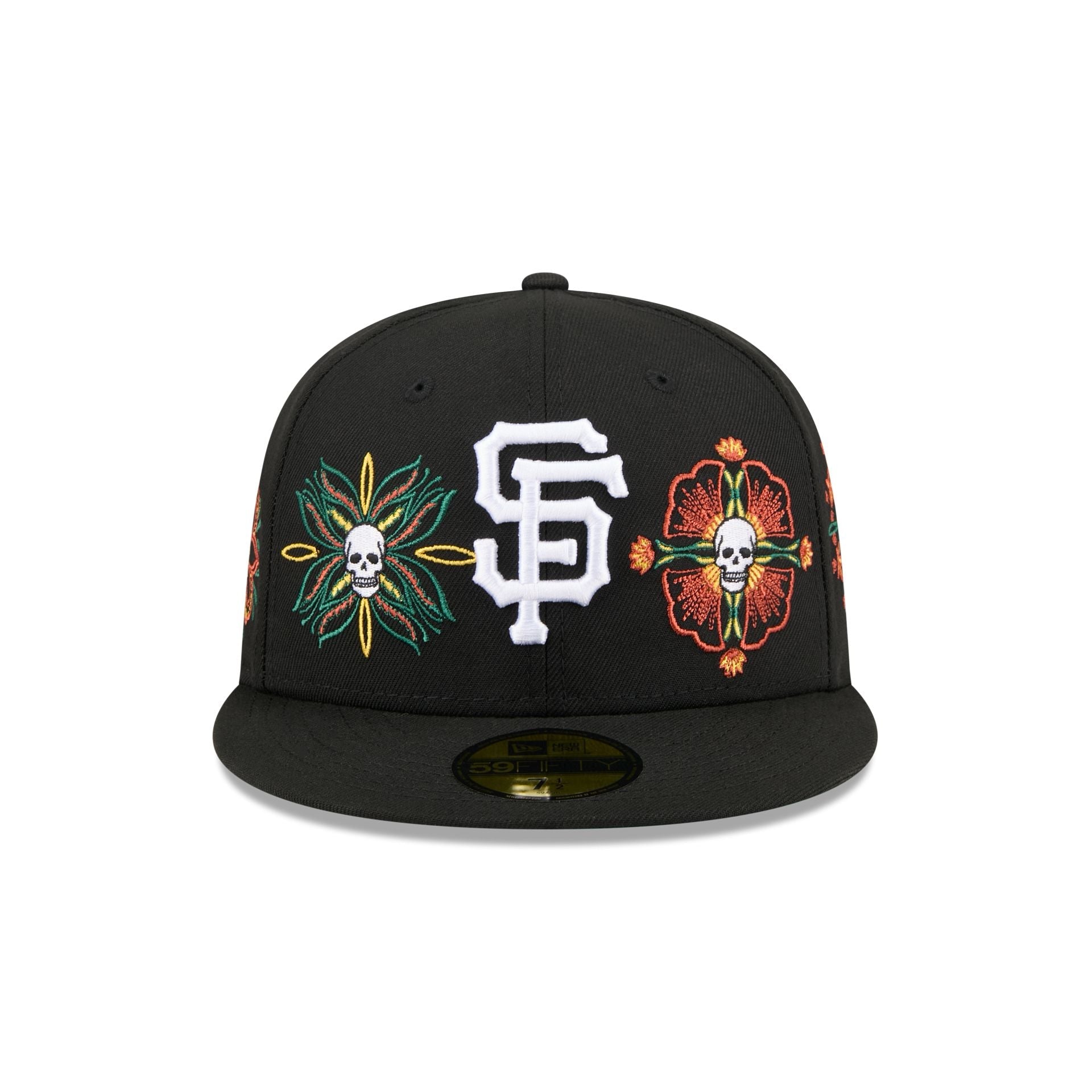 San Francisco Giants Day of the Dead Skull & Flowers 59FIFTY Fitted Hat
