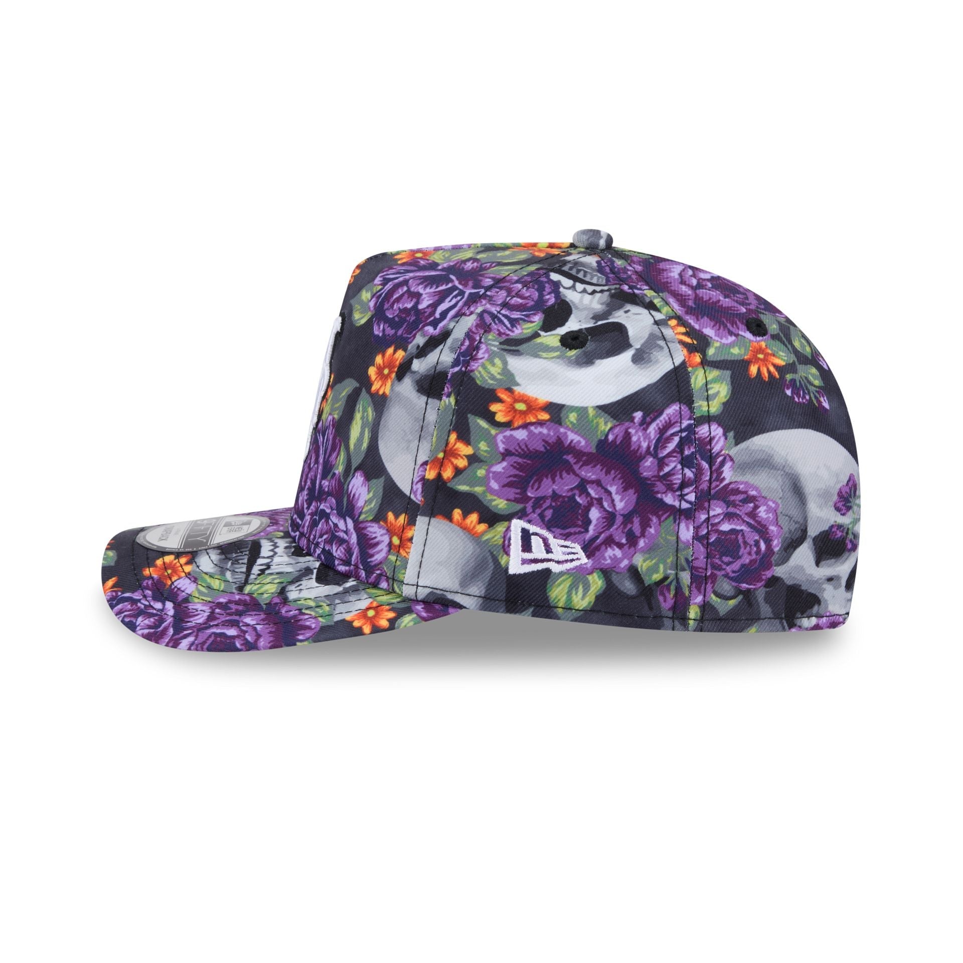 New York Mets Day of the Dead Skull & Roses 9FIFTY A-Frame Snapback