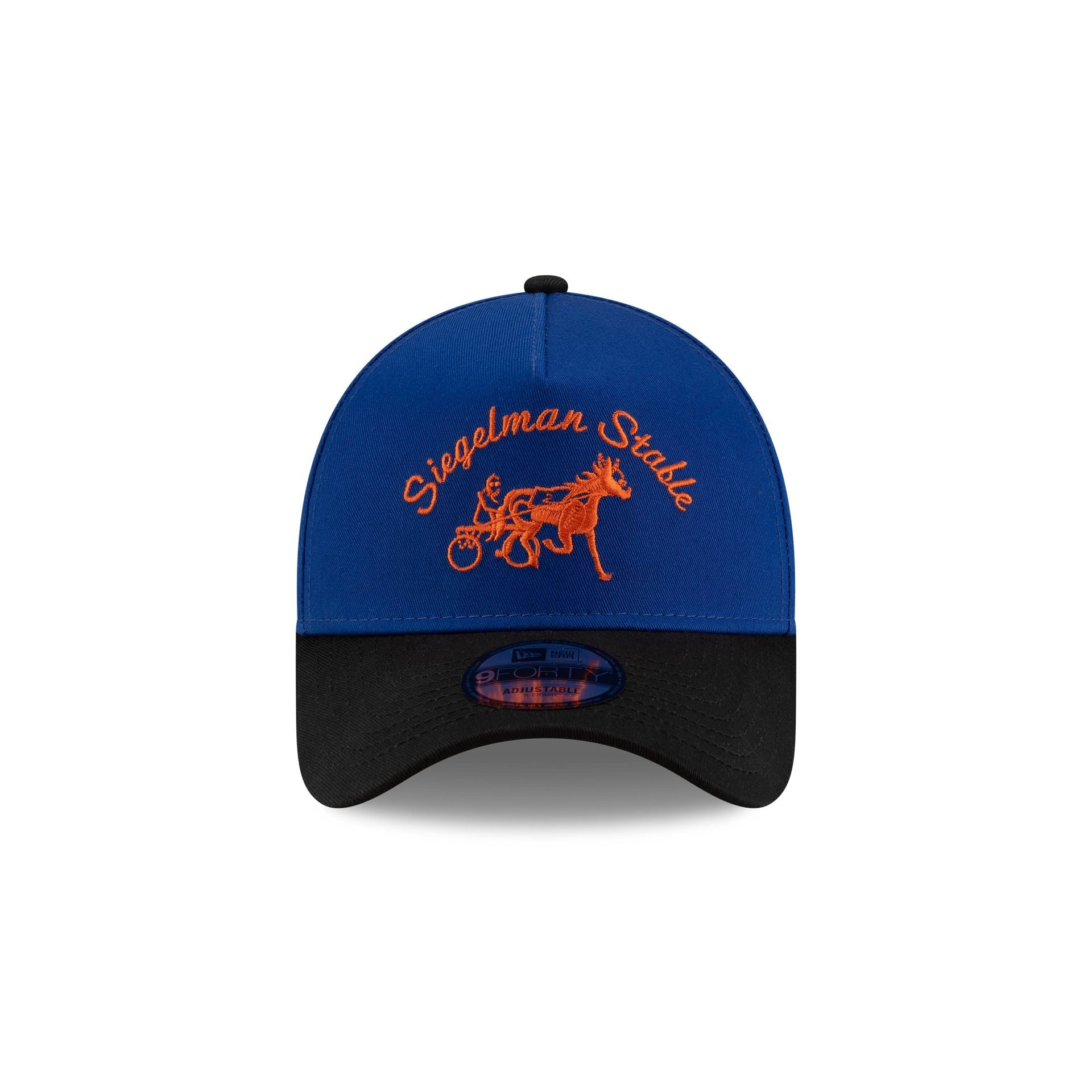 Siegelman Stable x New York Mets Black Visor 9FORTY A-Frame Snapback Hat