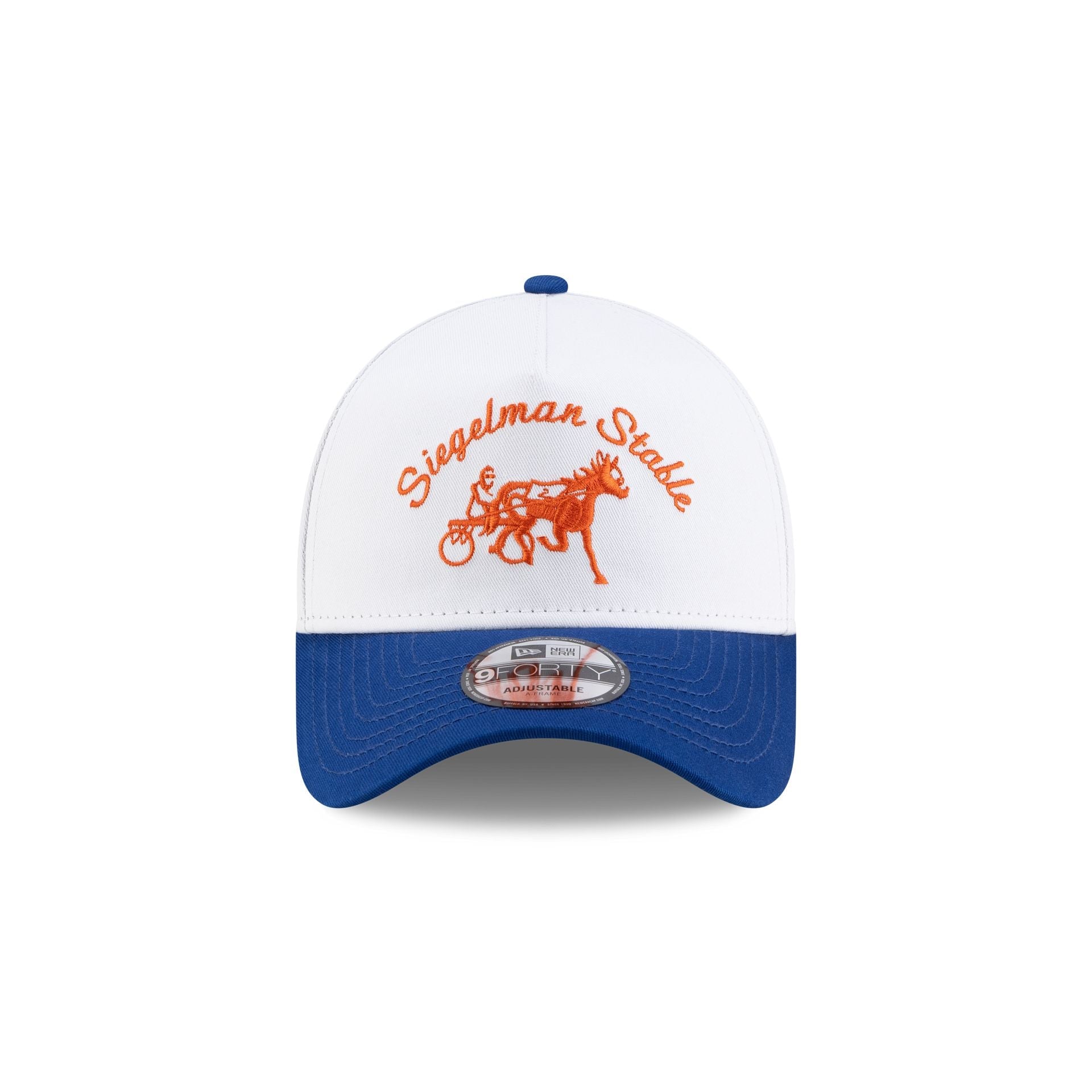 Siegelman Stable x New York Mets Blue Visor 9FORTY A-Frame Snapback Hat