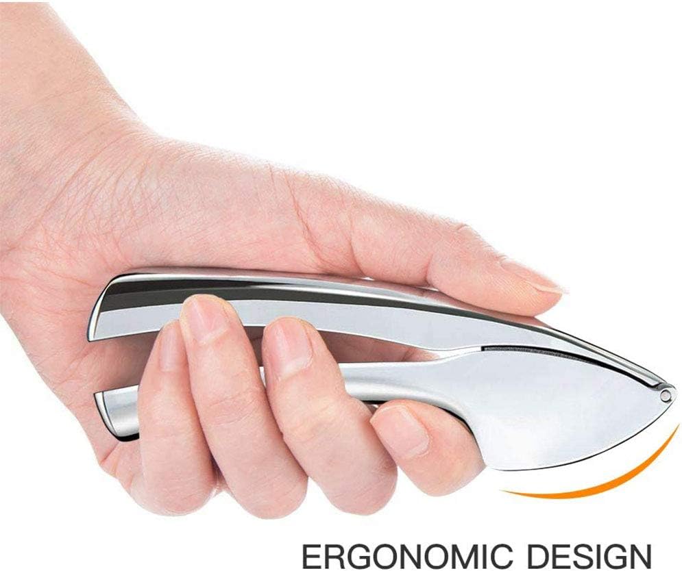 Kitchen Premium Garlic Press Stainless Steel Garlic Crusher Press Easy to Use Food Helper