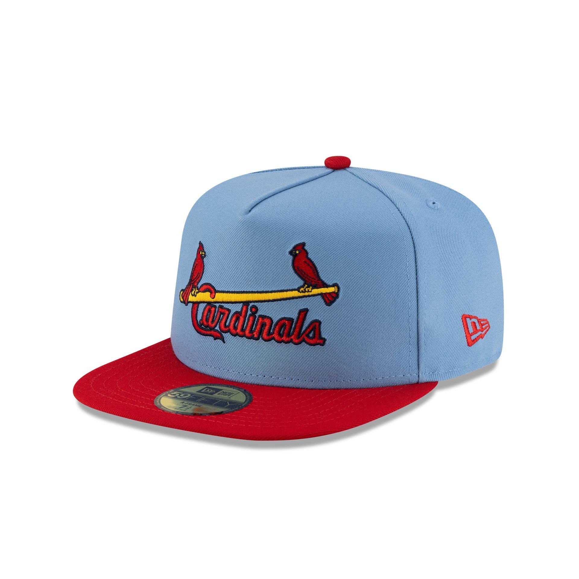 Just Caps Sky Blue St. Louis Cardinals 59FIFTY A-Frame Fitted Hat