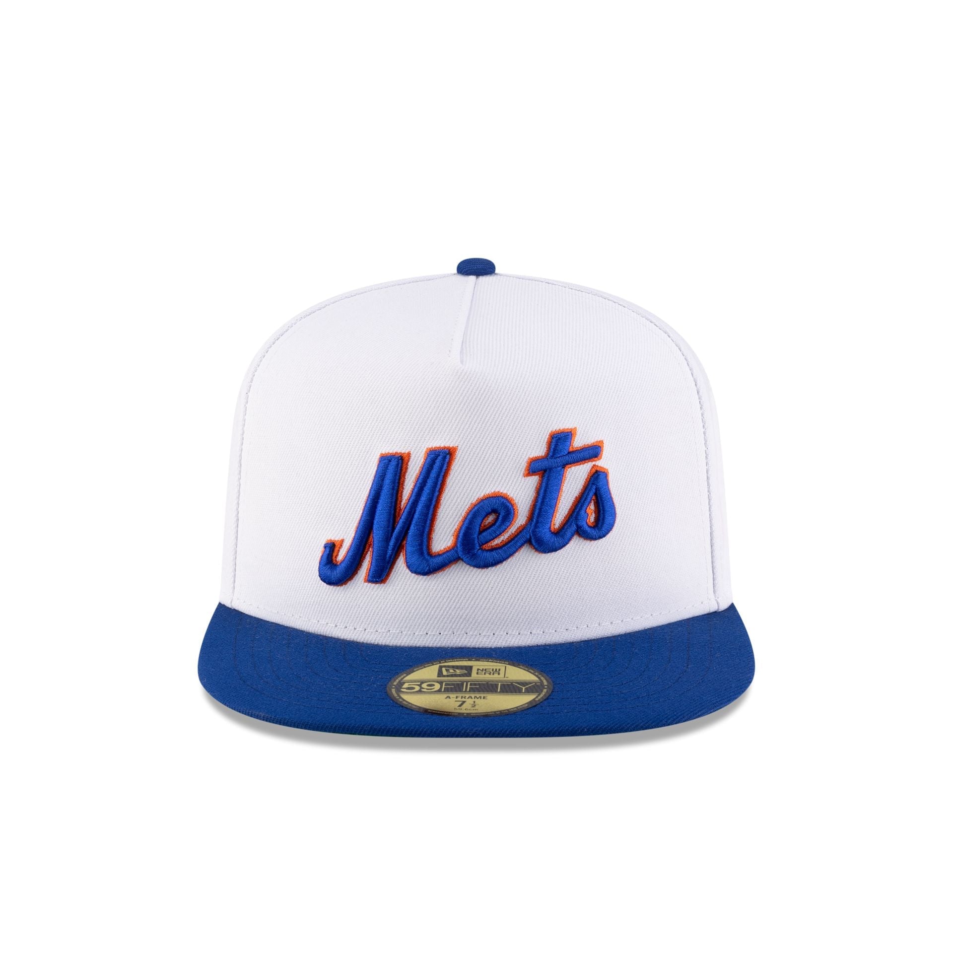 Just Caps League Sidepatch Optic White New York Mets 59FIFTY A-Frame Fitted Hat