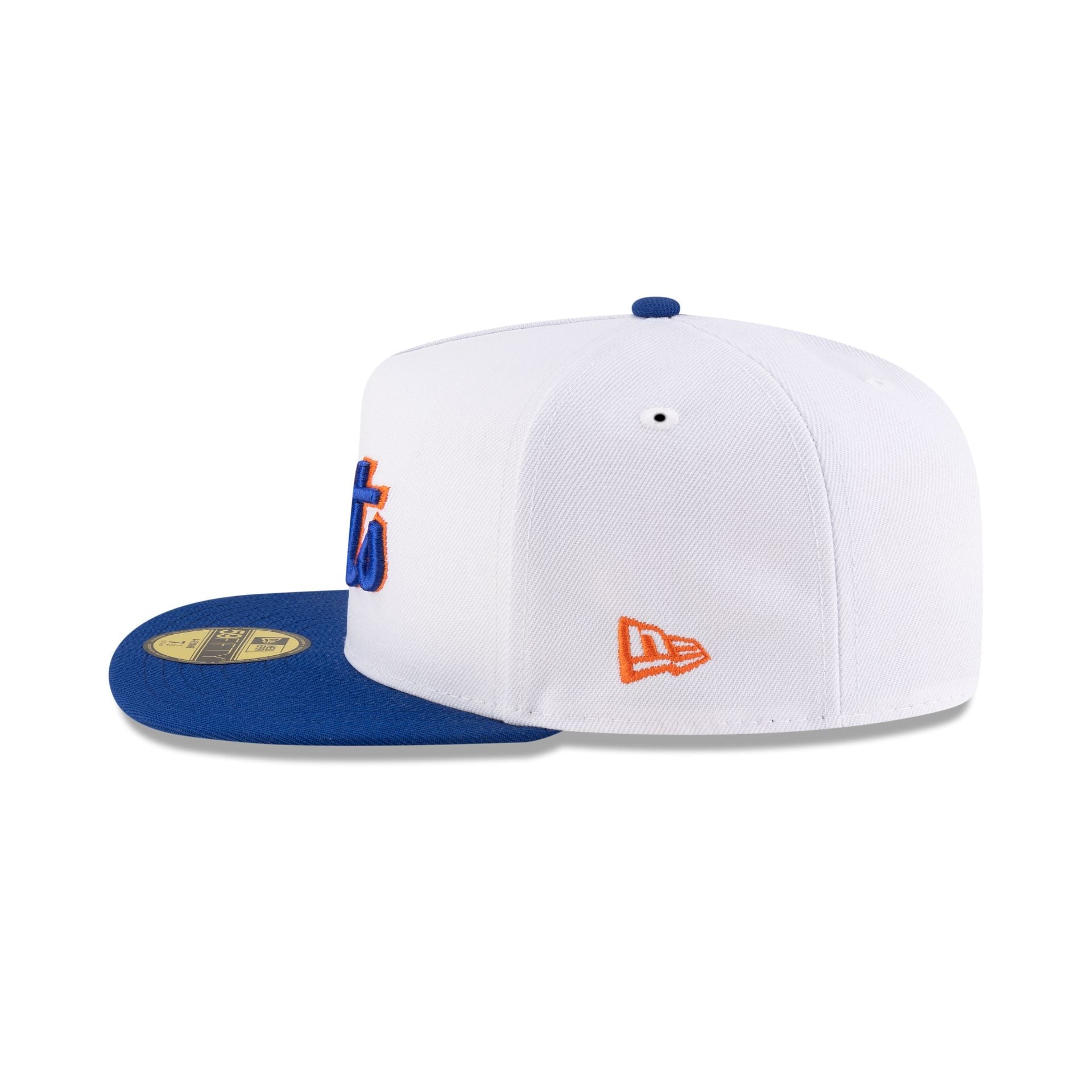 Just Caps League Sidepatch Optic White New York Mets 59FIFTY A-Frame Fitted Hat