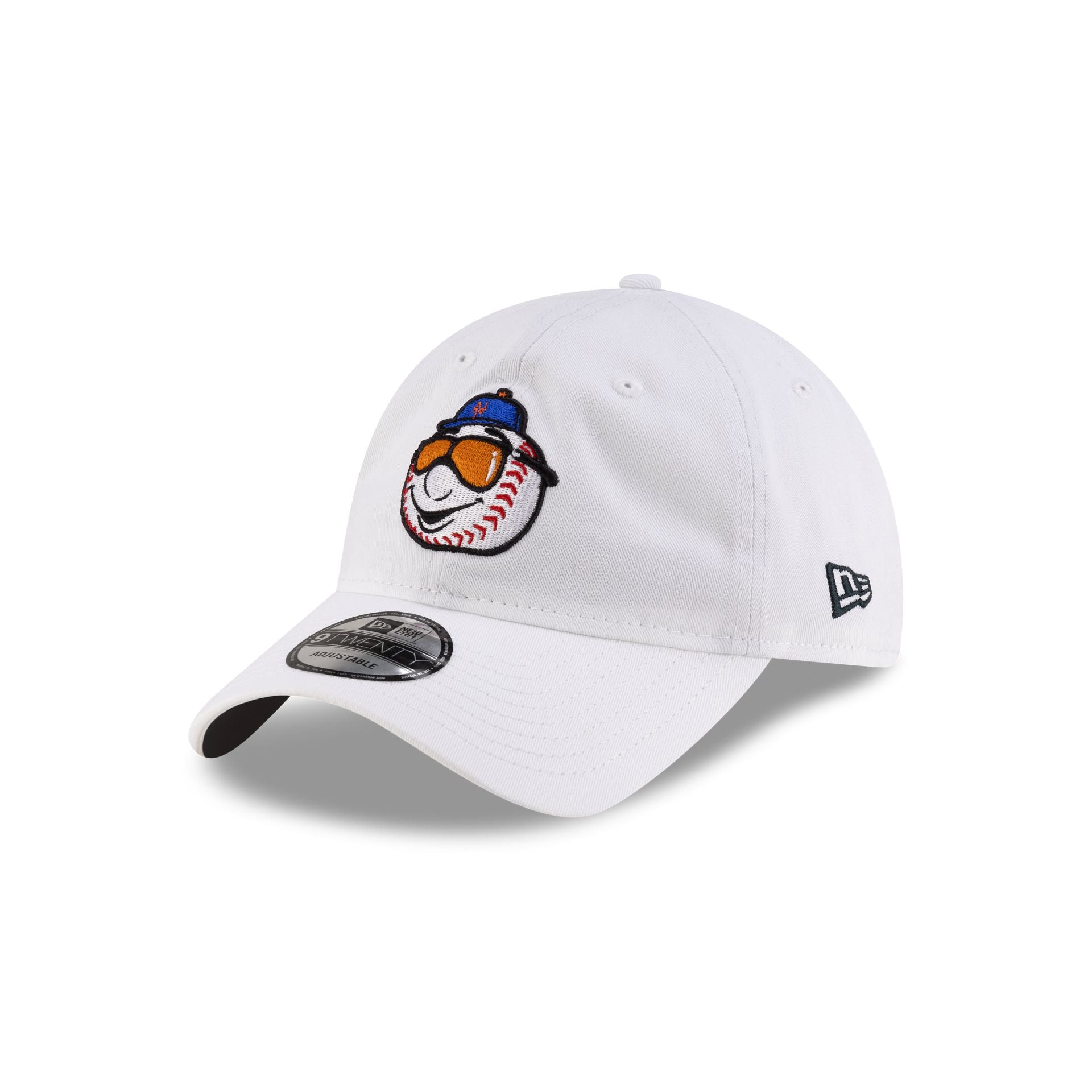 New York Mets Mr. Met White 9TWENTY Adjustable Hat