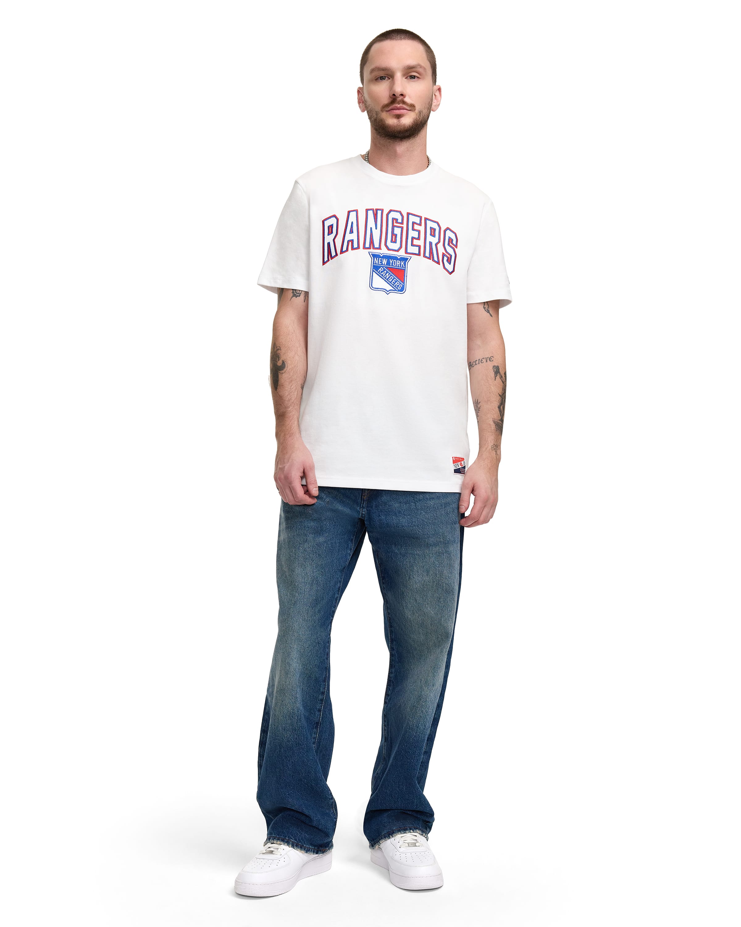 Chicago Blackhawks Throwback White T-Shirt