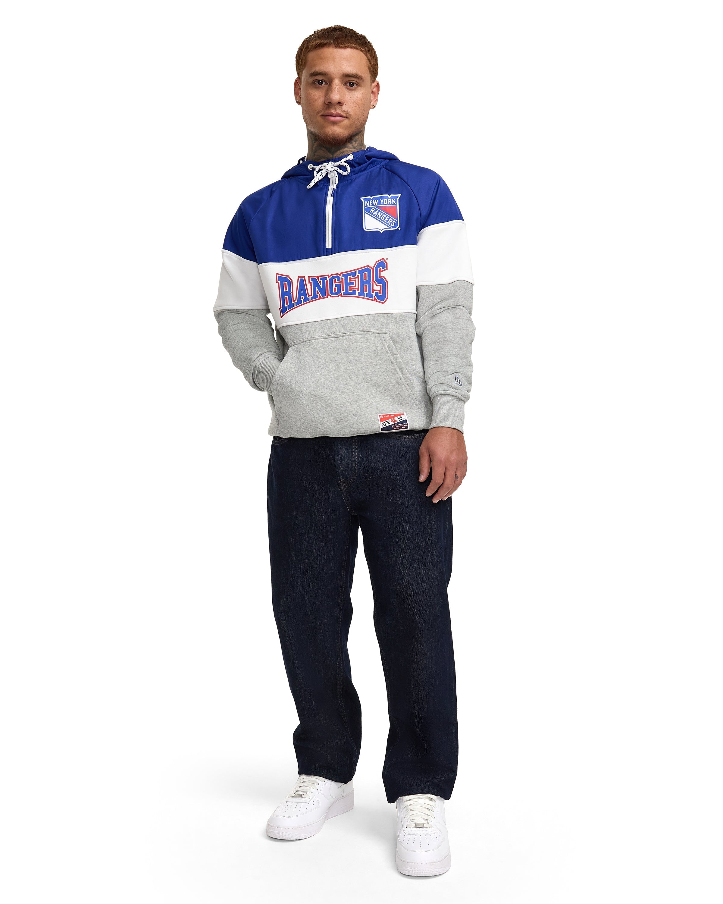 Chicago Blackhawks Throwback Color Block Hoodie