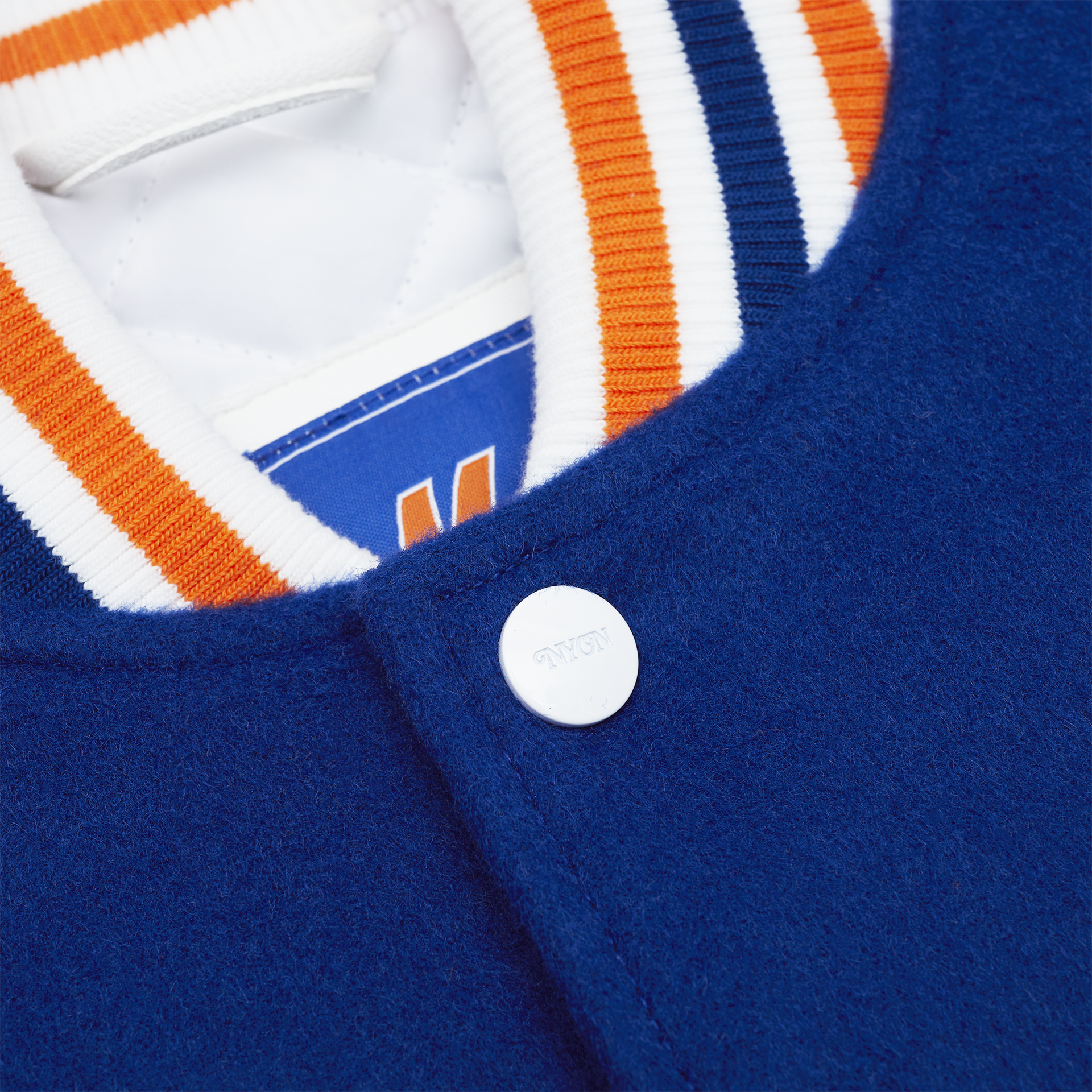 New York or Nowhere x New York Mets Youth Light Royal Varsity Jacket