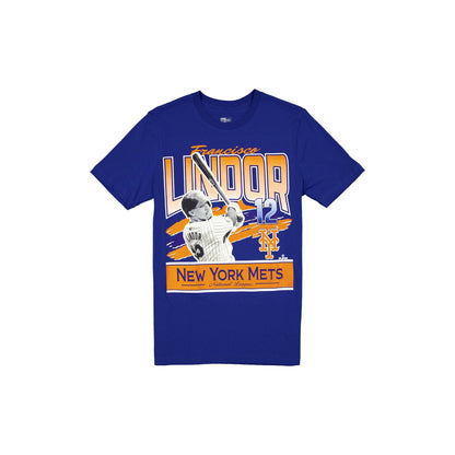 New York Mets Francisco Lindor Blue T-Shirt