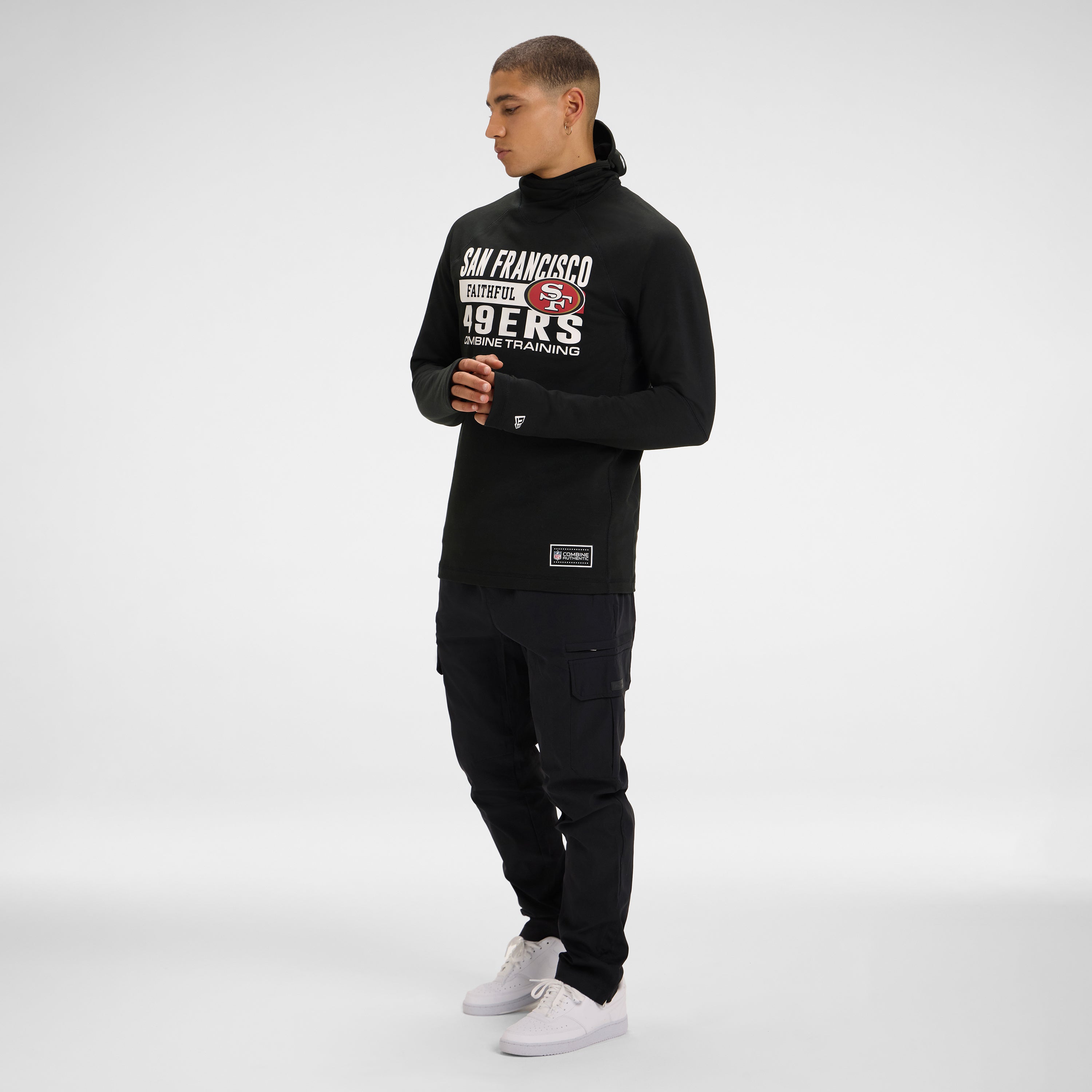 Las Vegas Raiders 2025 Functional Fandom Black Balaclava Hoodie