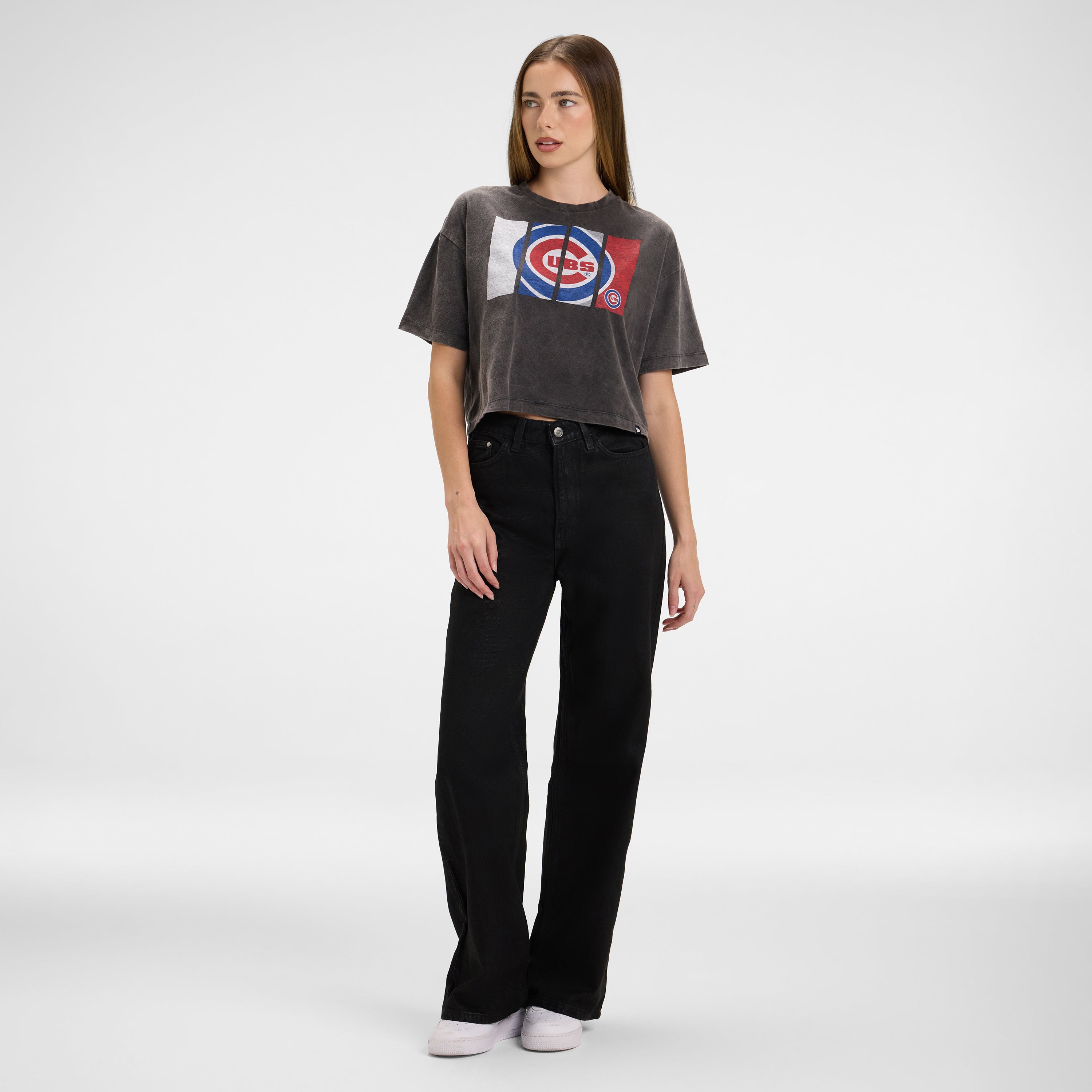 Buffalo Bills Sport Night Black Cropped Women's T-Shirt