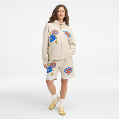 New York Mets Stone Logo Select Full-Zip Hoodie