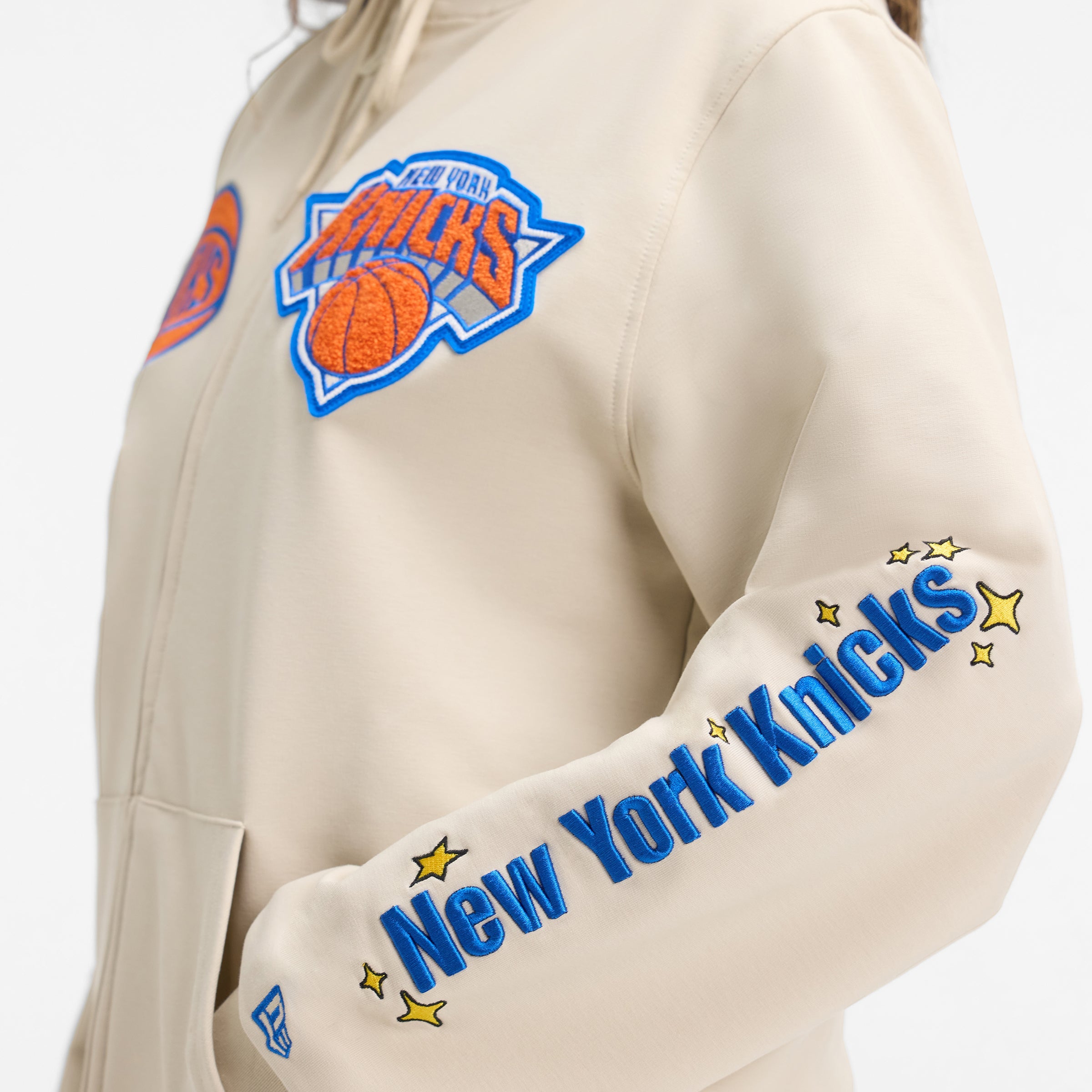 New York Mets Stone Logo Select Full-Zip Hoodie