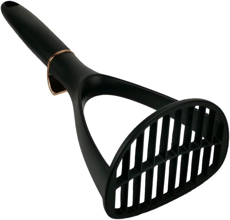 TENTA KITCHEN Good Grips Potato Solid Masher Professional Potato Mashers Stainless Steel Nylon,Garlic Press,Cooking and Kitchen Gadget. Ricer Press Blender Crusher for Non-Stick Cookware