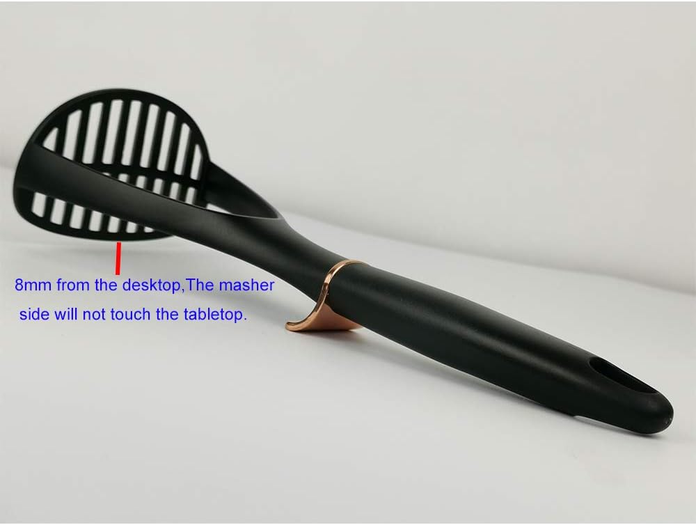 TENTA KITCHEN Good Grips Potato Solid Masher Professional Potato Mashers Stainless Steel Nylon,Garlic Press,Cooking and Kitchen Gadget. Ricer Press Blender Crusher for Non-Stick Cookware