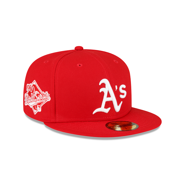 Athletics Sidepatch Red 59FIFTY Fitted Hat