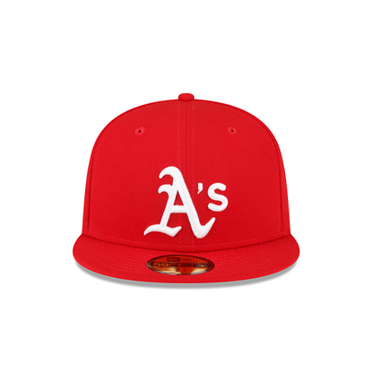 Athletics Sidepatch Red 59FIFTY Fitted Hat