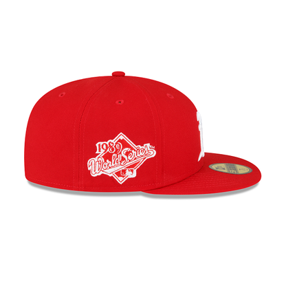 Athletics Sidepatch Red 59FIFTY Fitted Hat