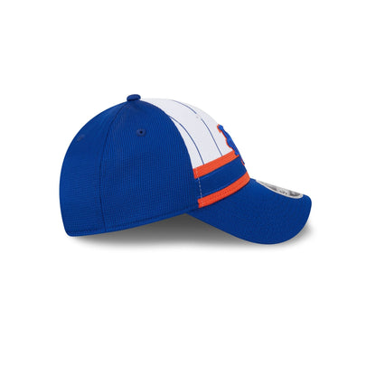 New York Mets 2025 Batting Practice Pinstripe 9FORTY Stretch-Snap Hat
