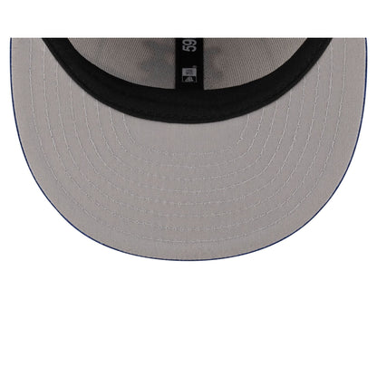 New York Mets 2025 Batting Practice Pinstripe Kids 59FIFTY Fitted Hat