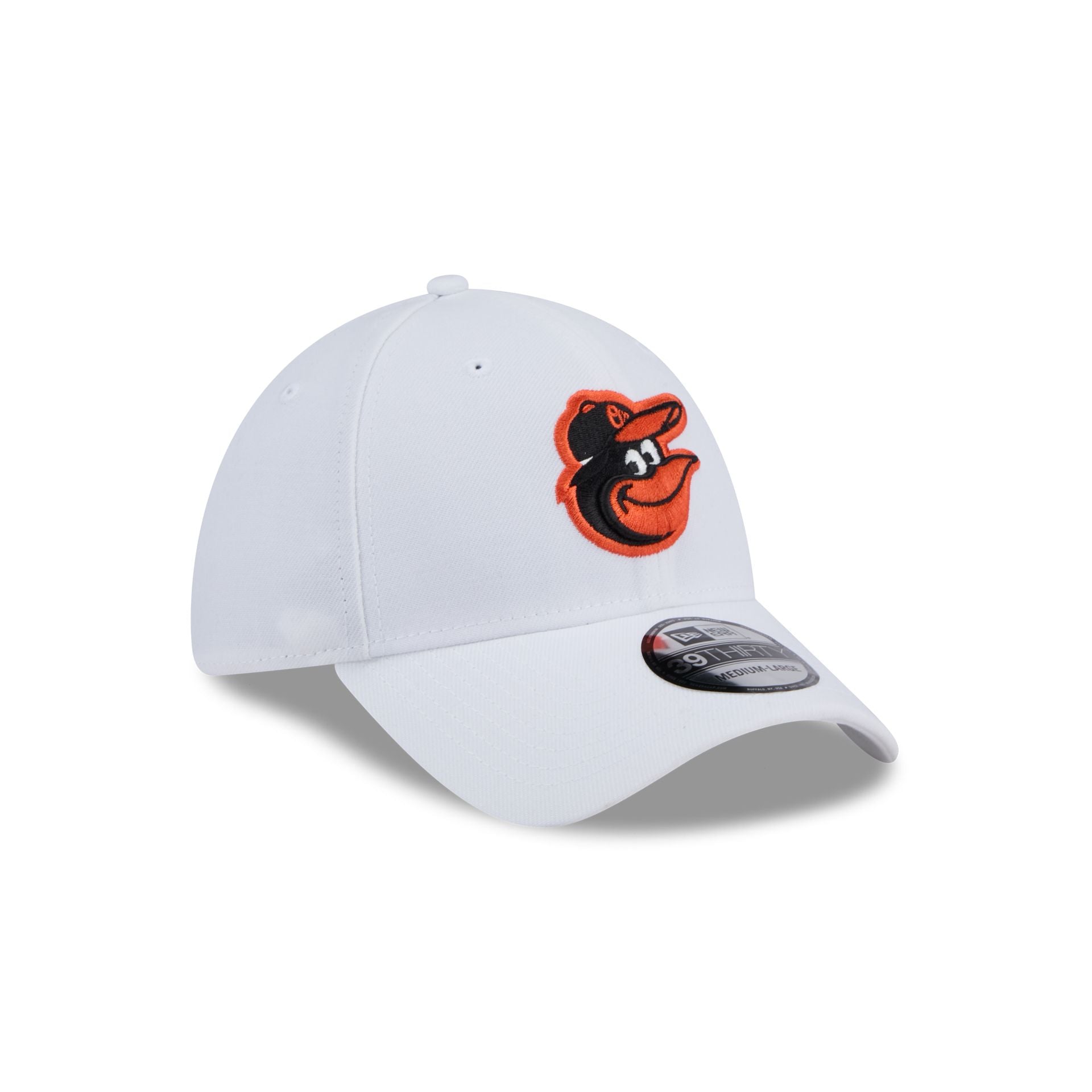 Baltimore Orioles Optic White 39THIRTY Stretch Fit Hat