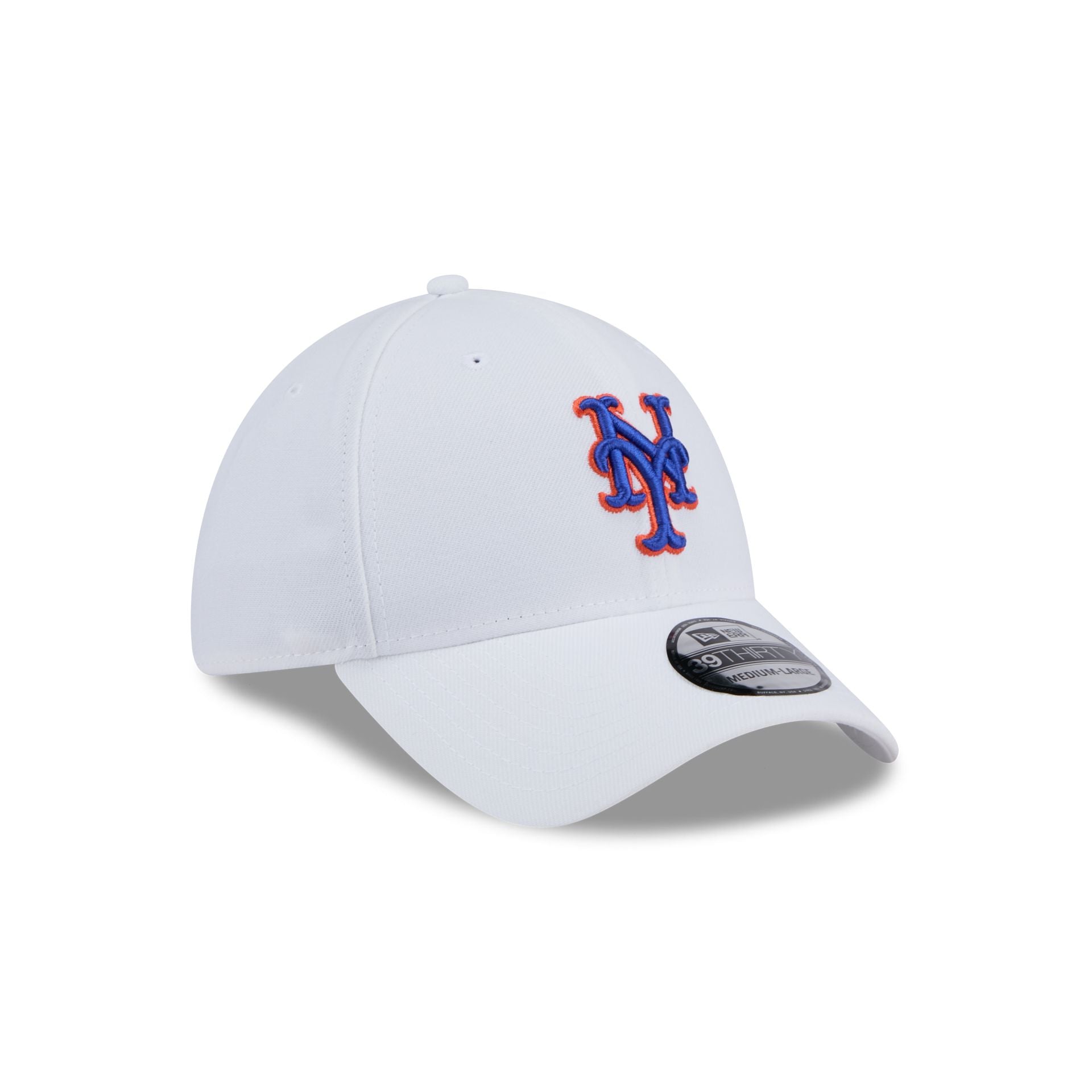 New York Mets Optic White 39THIRTY Stretch Fit Hat
