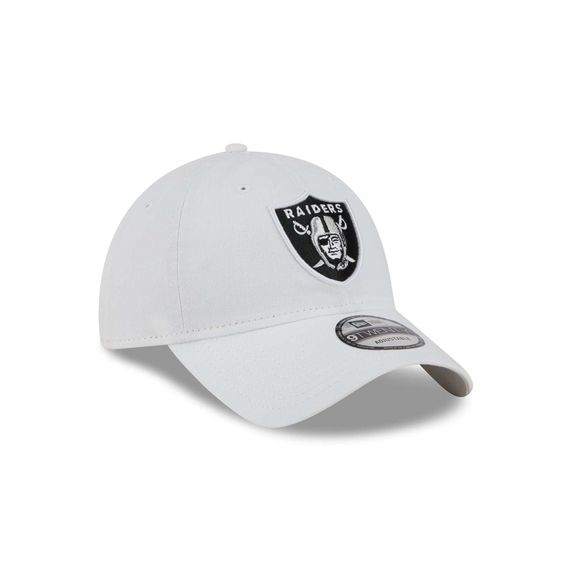 Las Vegas Raiders White 9TWENTY Adjustable Hat