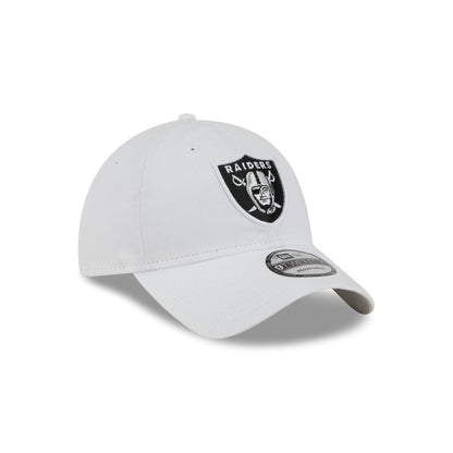 Las Vegas Raiders White 9TWENTY Adjustable Hat