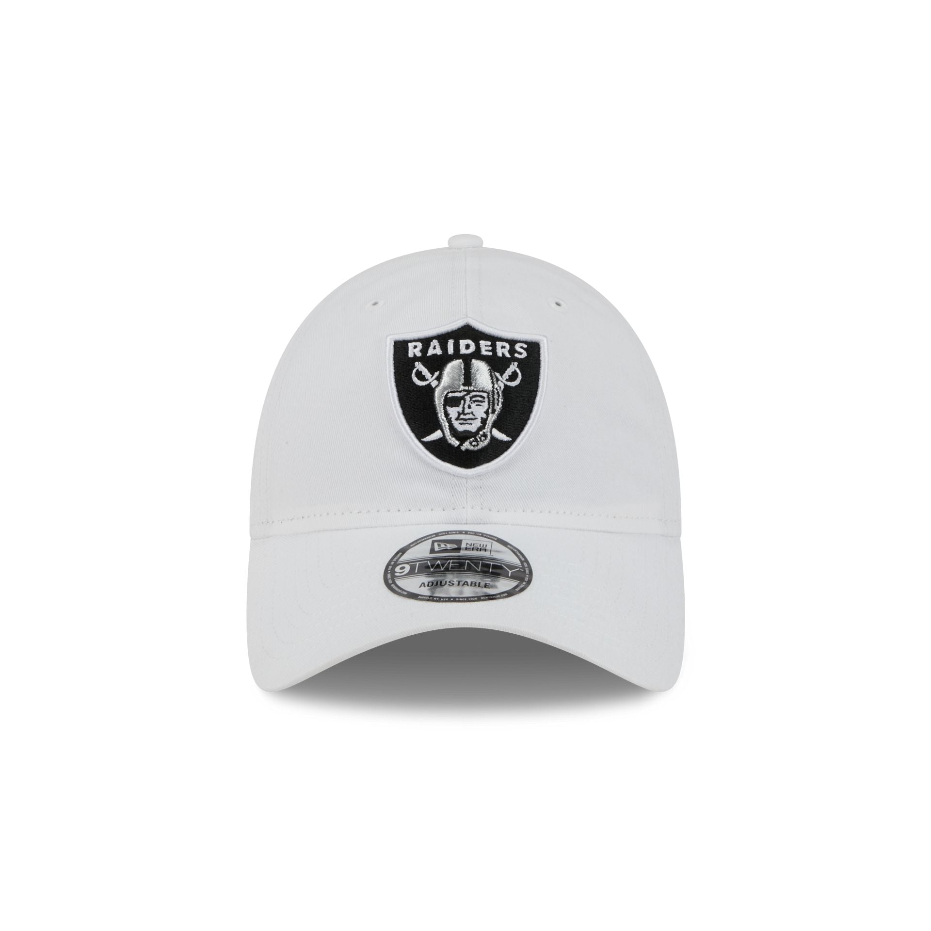 Las Vegas Raiders White 9TWENTY Adjustable Hat