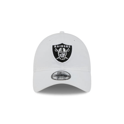 Las Vegas Raiders White 9TWENTY Adjustable Hat