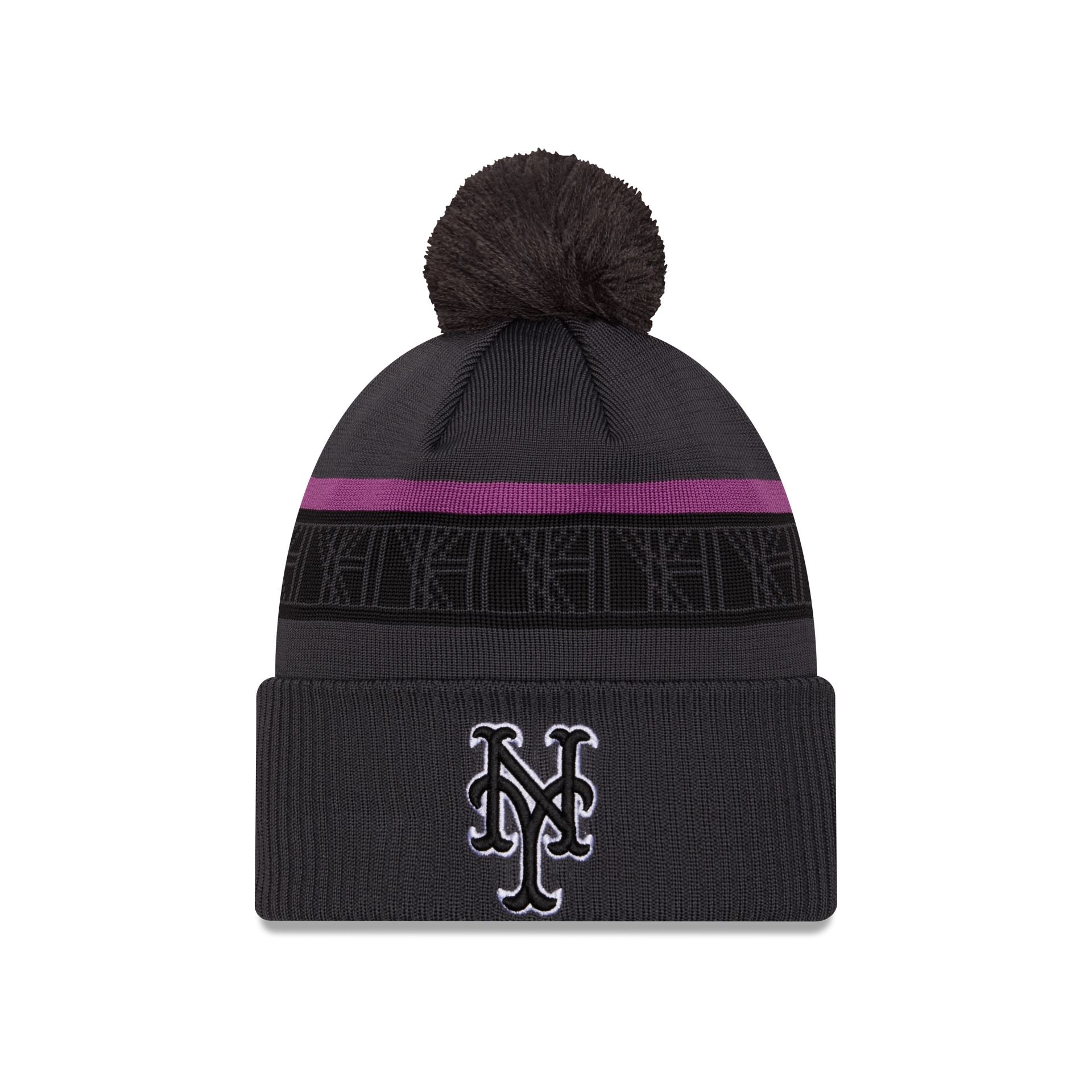 New York Mets City Connect Pom Knit Hat